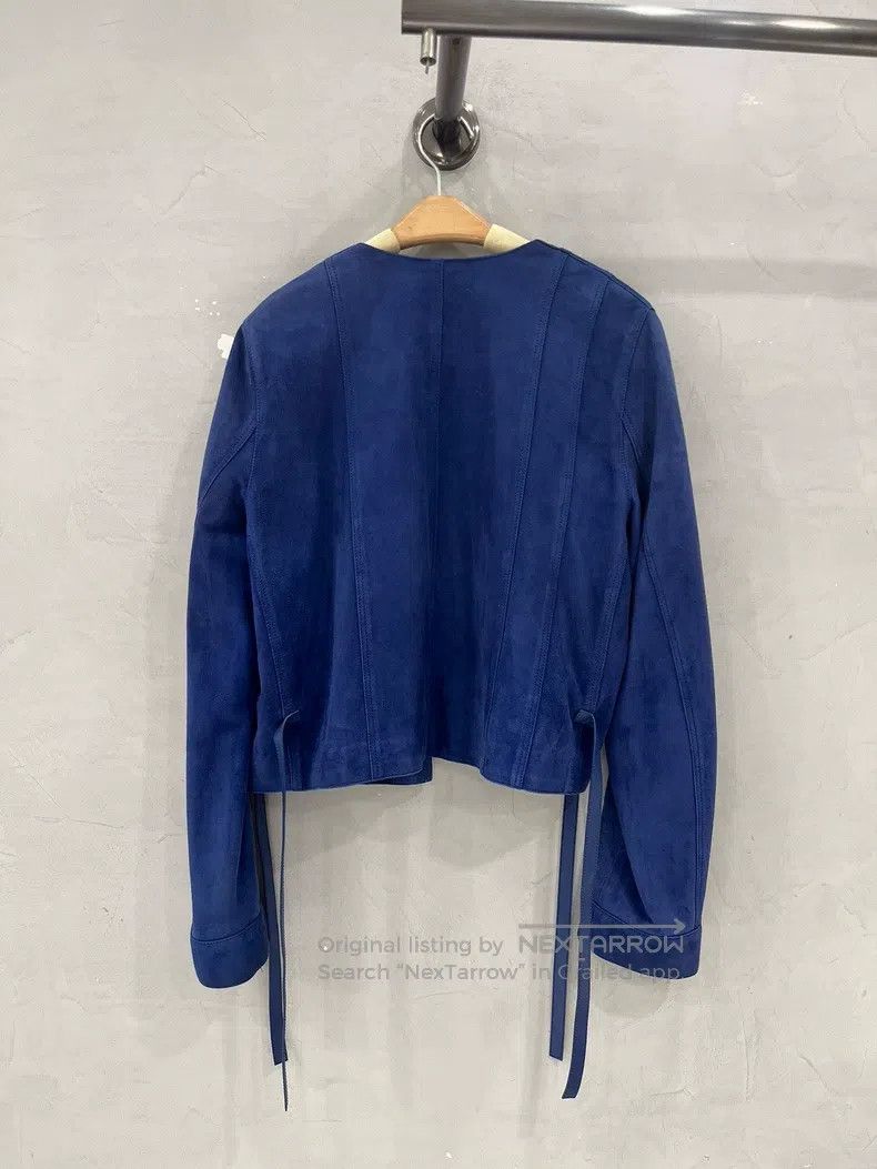 Loewe LOEWE Navy Blue Leather Jacket Size XS / US 0-2 / IT 36-38 - 2 Thumbnail