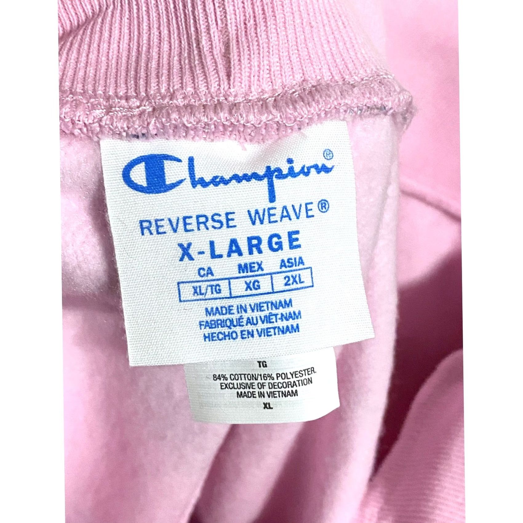 Champion Champion Shorts Mens XL Activewear Gym Geometric Pink Split Splatter Weave Reverse Weave Athletic Comfort Drawstring Casual 11in Inseam Size US 36 / EU 52 - 6 Thumbnail
