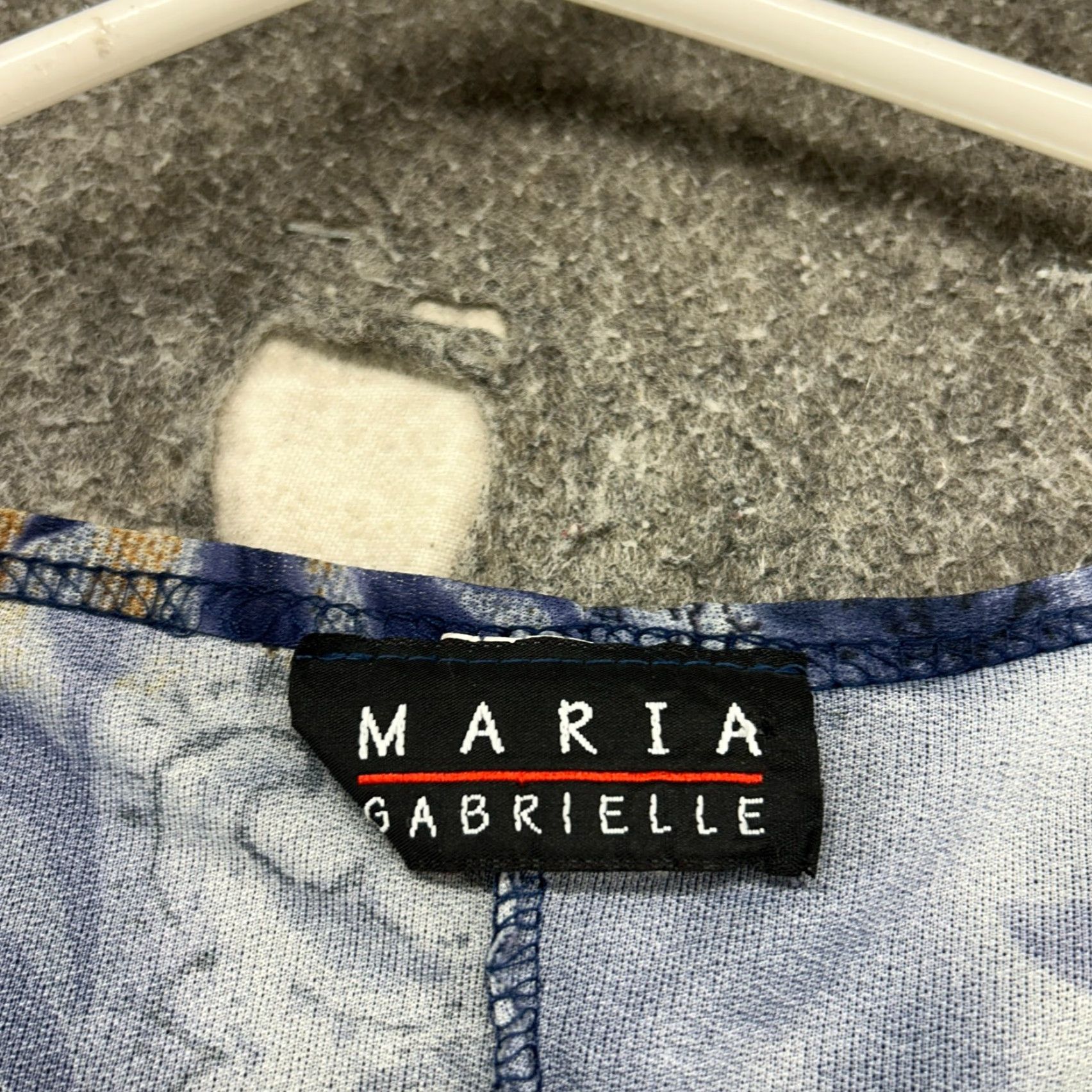 Vintage VINTAGE Maria Gabrielle Top Womens 2X Blue Long Sleeve Floral Paisley USA Y2K Womens Blue Paisley Long Sleeve V-Neck T-Shirt - 2X - USA - Lightweight Size XXL / US 16-18 / IT 52-54 - 4 Thumbnail