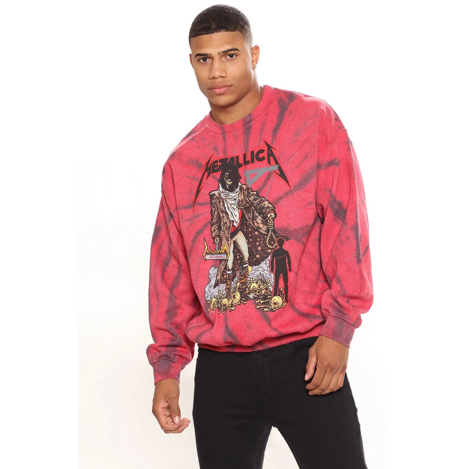 Metallica Metallica Men's Sweatshirt The Unforgiven Tie Dye Crewneck Size US L / EU 52-54 / 3 - 3 Thumbnail