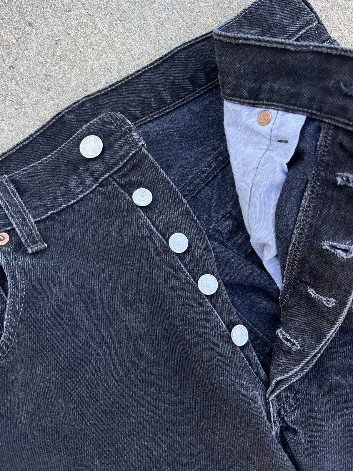 Levi's × Levi's Vintage Clothing × Vintage VINTAGE 00’S LEVI’S FADED BLACK JEANS Size US 32 / EU 48 - 14 Thumbnail