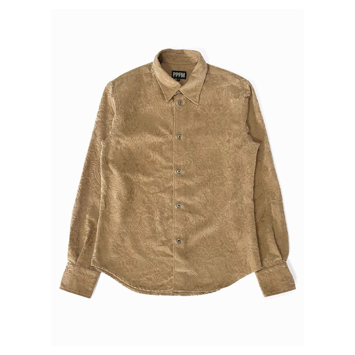PPFM PPFM Velvet Fabric Shirt Size US M / EU 48-50 / 2 - 1 Thumbnail