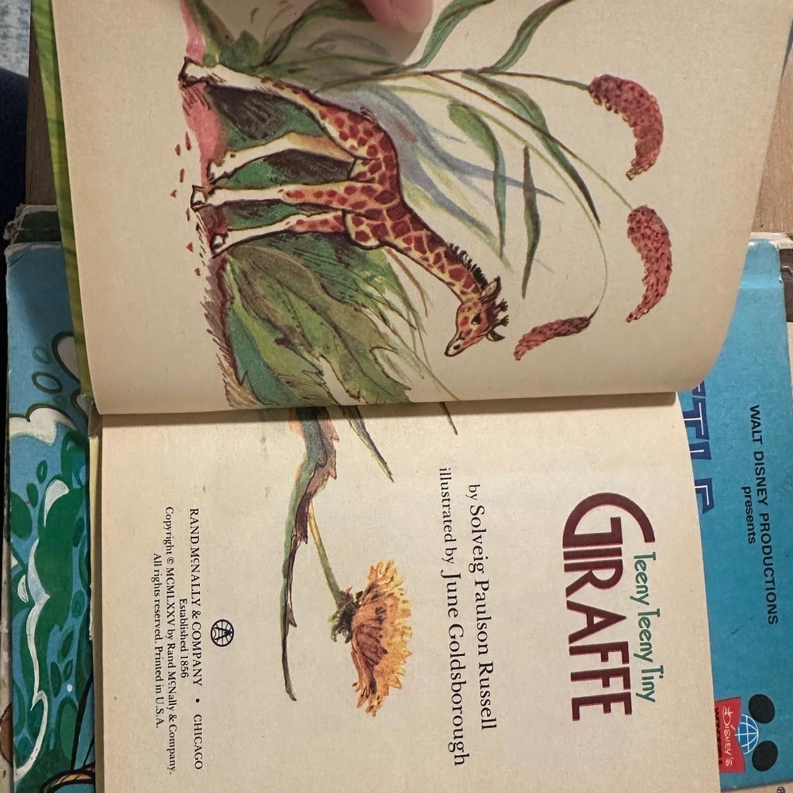 Disney Golden Book Vintage Shamu Teeny Giraffe Book Little Hiawatha Size ONE SIZE - 7 Thumbnail
