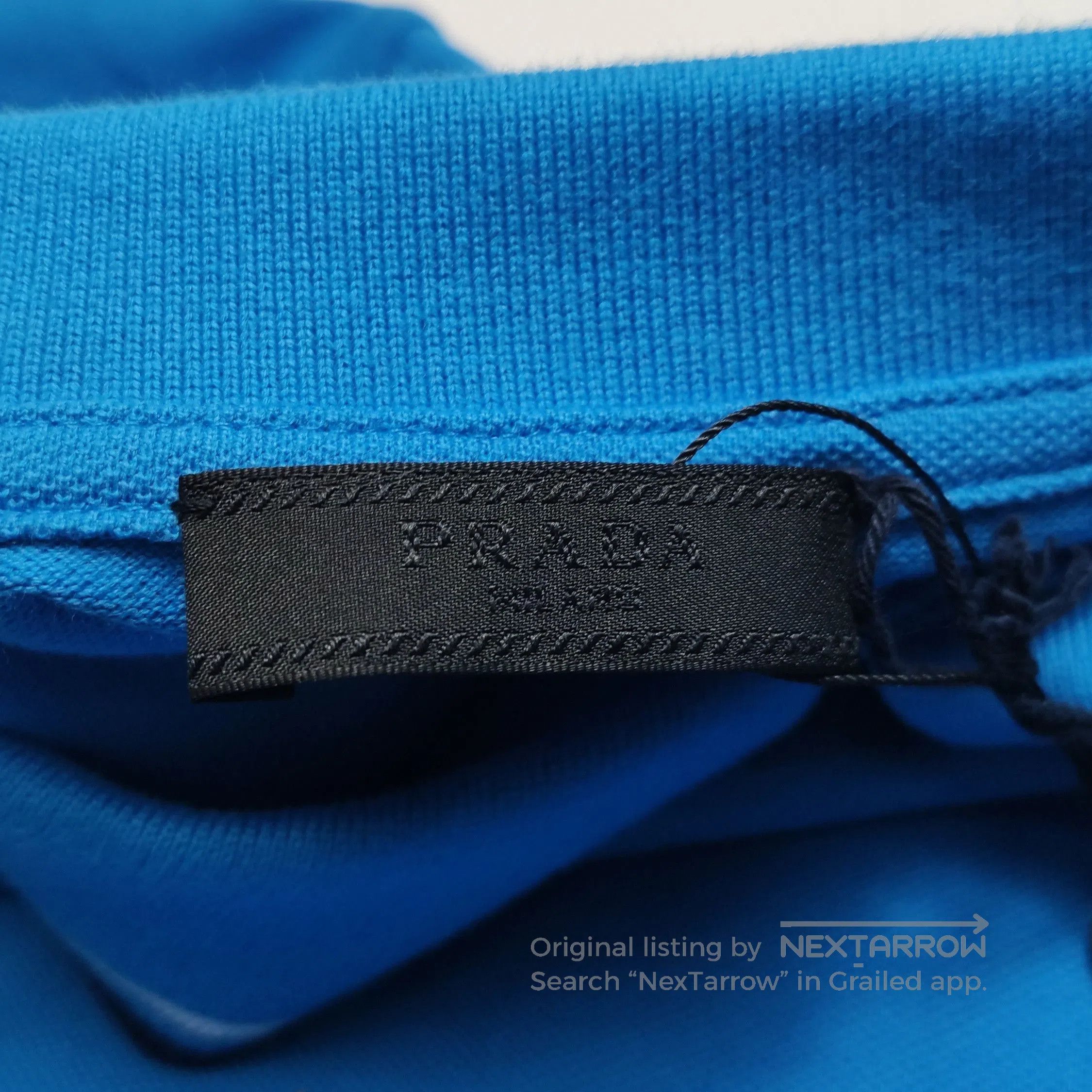 Prada Prada Blue Cotton Polo Shirt M. Size US XL / EU 56 / 4 - 2 Thumbnail