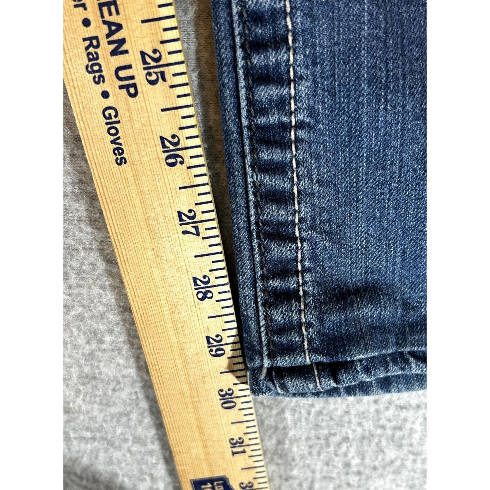 Vintage Cinch Ada Womens Dark Wash Bootcut Stretch Jeans 28/5R Mid Rise Relaxed 5-Pocket Denim Cotton Spandex Women Jeans Mens Womens Size 28" / US 6 / IT 42 - 4 Thumbnail