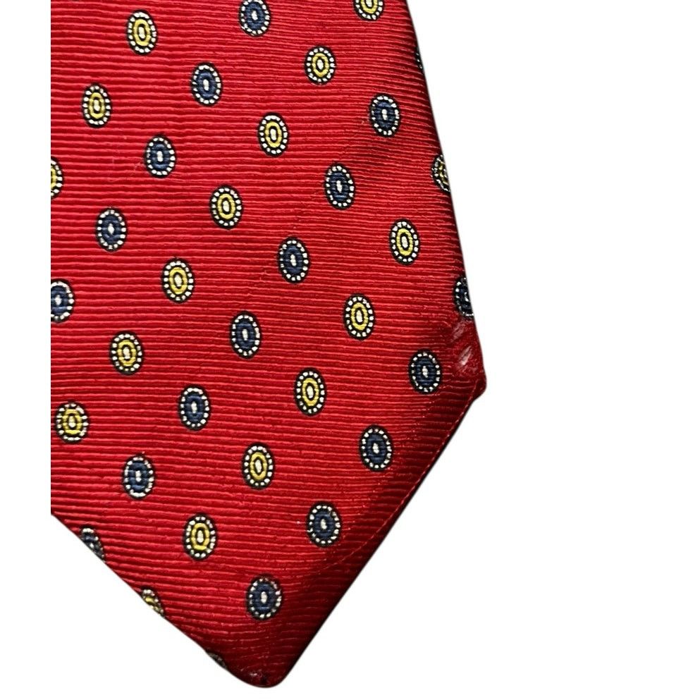 Givenchy Givenchy Monsieur Red Silk Tie - Circular Pattern Vintage Size ONE SIZE - 6 Thumbnail