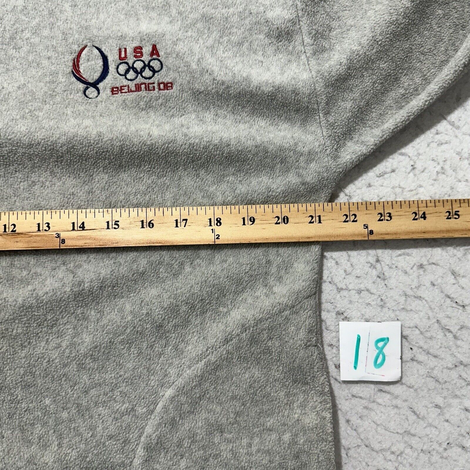 USA Olympics Vintage '08 Beijing Olympics USA Medium Fleece Sweatshirt Size M / US 6-8 / IT 42-44 - 8 Thumbnail