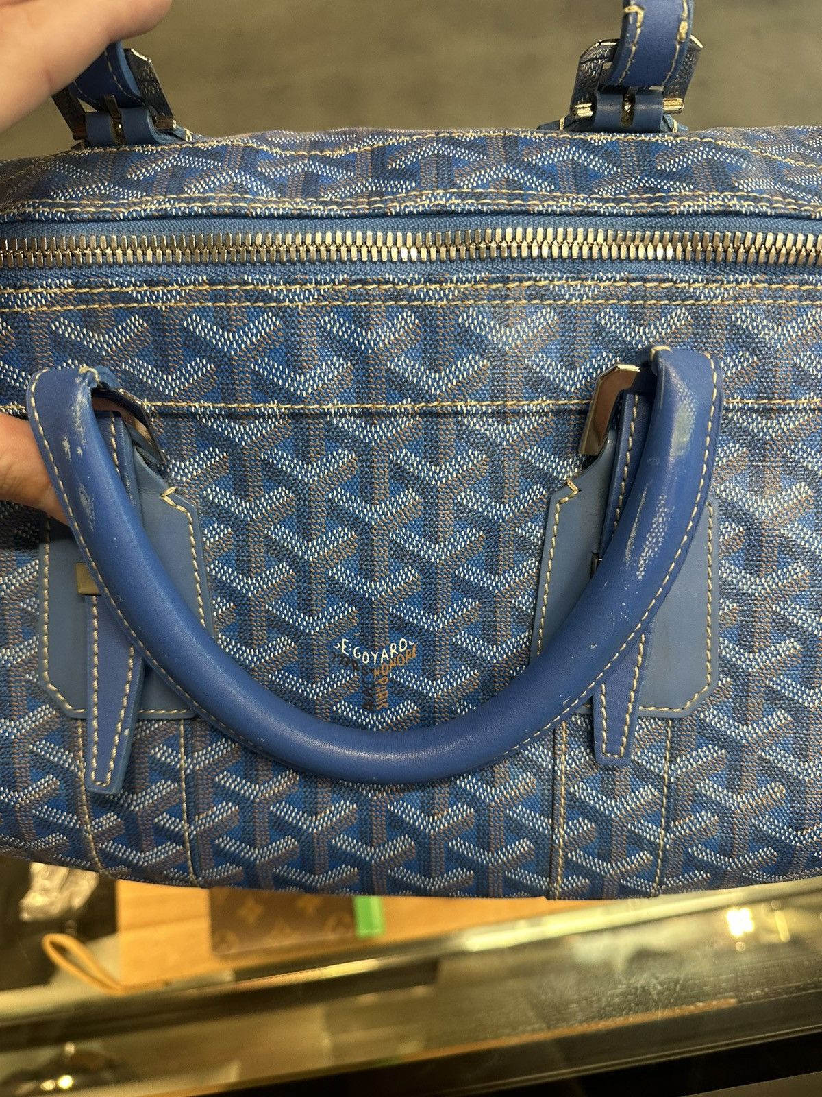 Goyard Goyard Croisiere 40 Duffle Bag Blue Size ONE SIZE - 5 Thumbnail