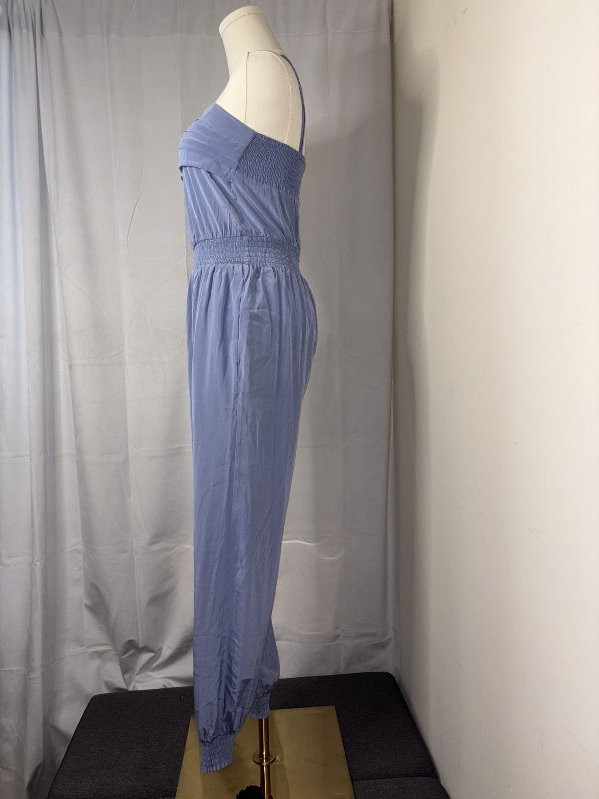 Bebe Bebe Silk Open-back Women’s Jump Suit Light Blue XS Size 25" / US 0 / IT 36 - 3 Thumbnail