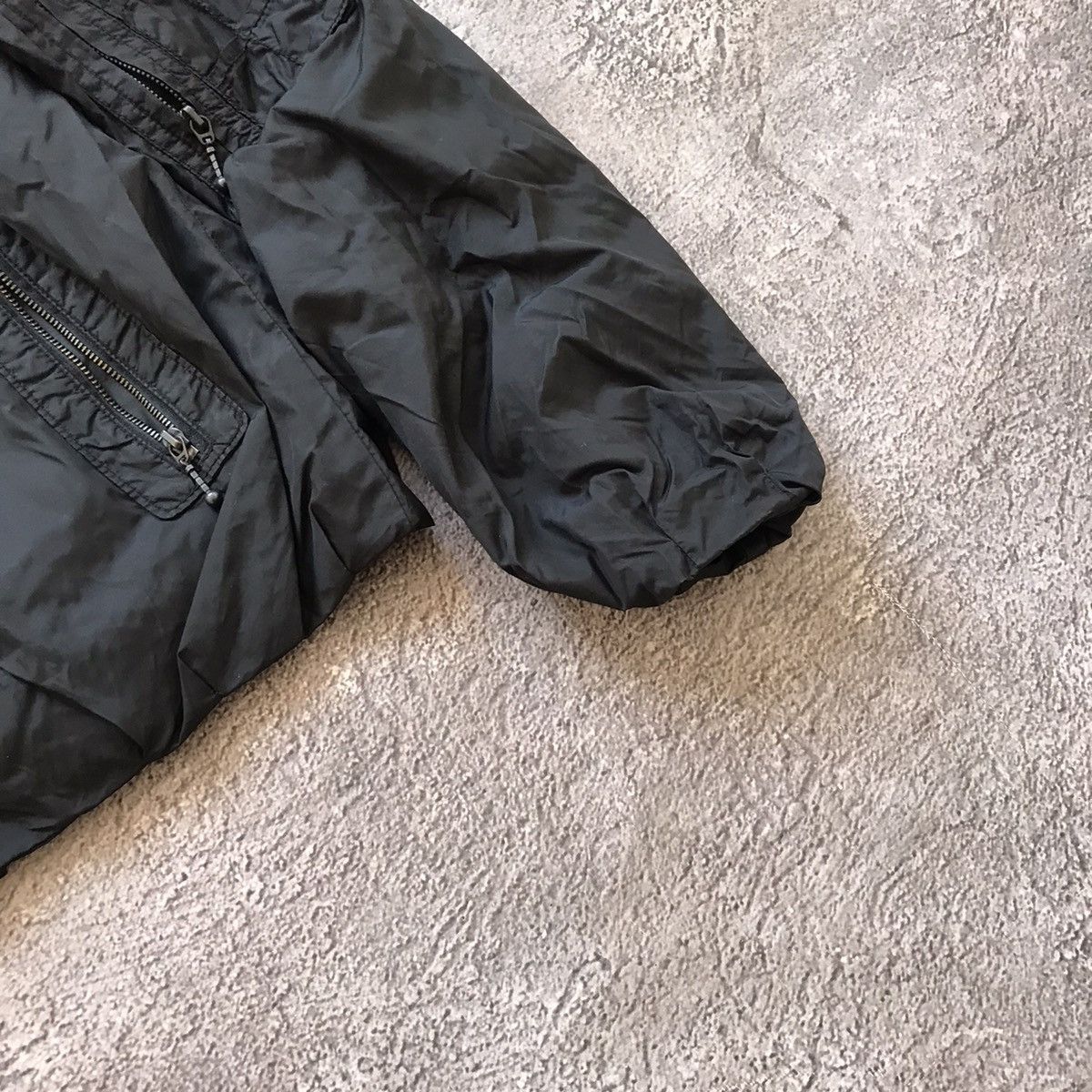 Vintage Vintage 90s Black Bomber Jacket Streetwear Y2K Skate Faded M Size M / US 6-8 / IT 42-44 - 5 Thumbnail
