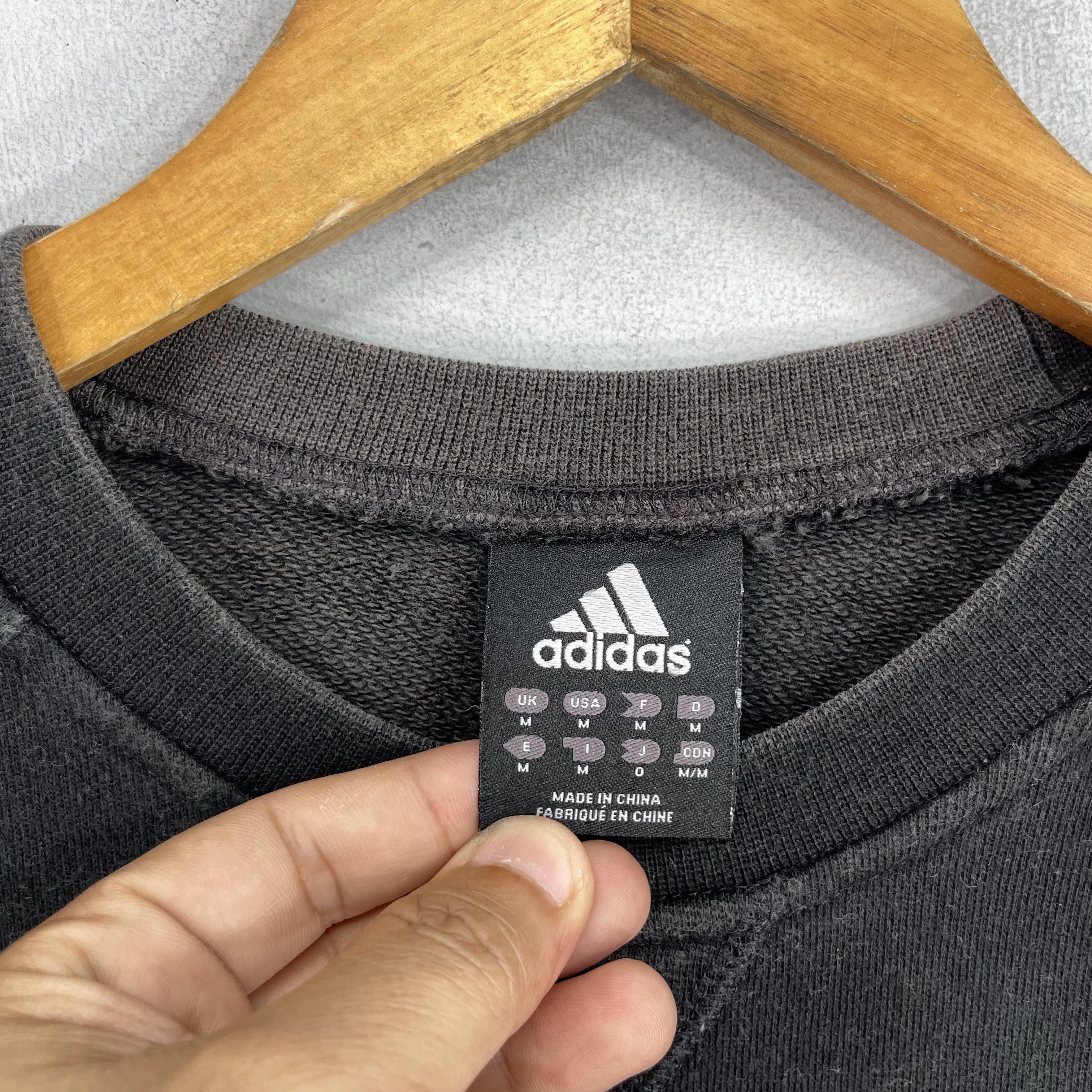 Adidas × Vintage Vintage ADIDAS Three Stripes Spellout Sweatshirt Size US M / EU 48-50 / 2 - 4 Thumbnail