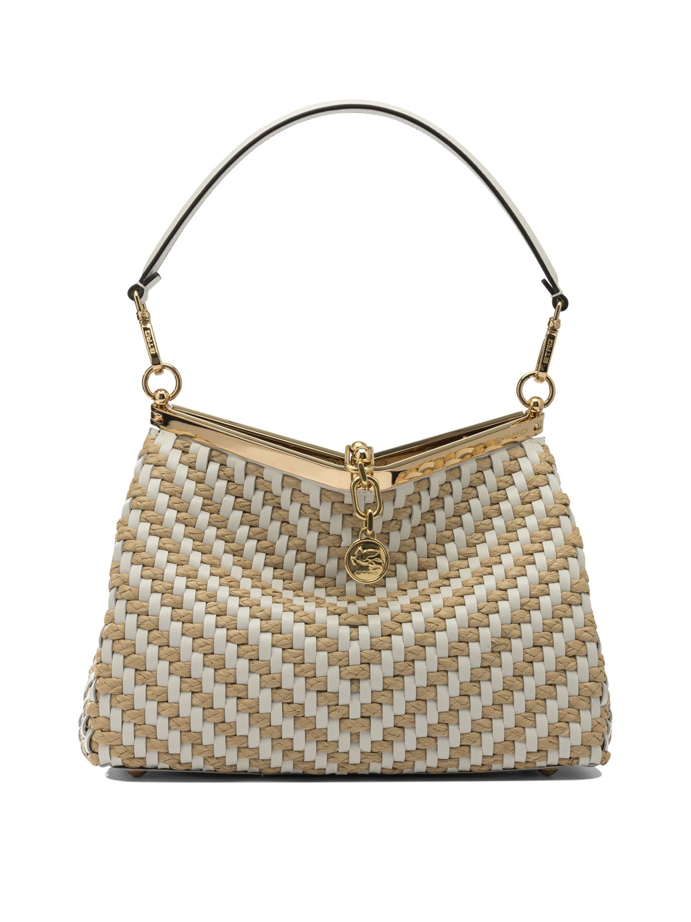 Etro Small Vela Shoulder Bag Women - Usa Duties Paid in White, Women's