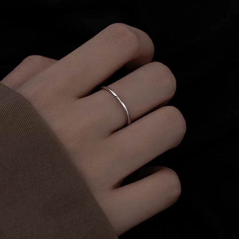 Jewelry Dark Jewelry Rings Open Size Chrome Ring (Size 7-13) Size ONE SIZE - 2 Thumbnail