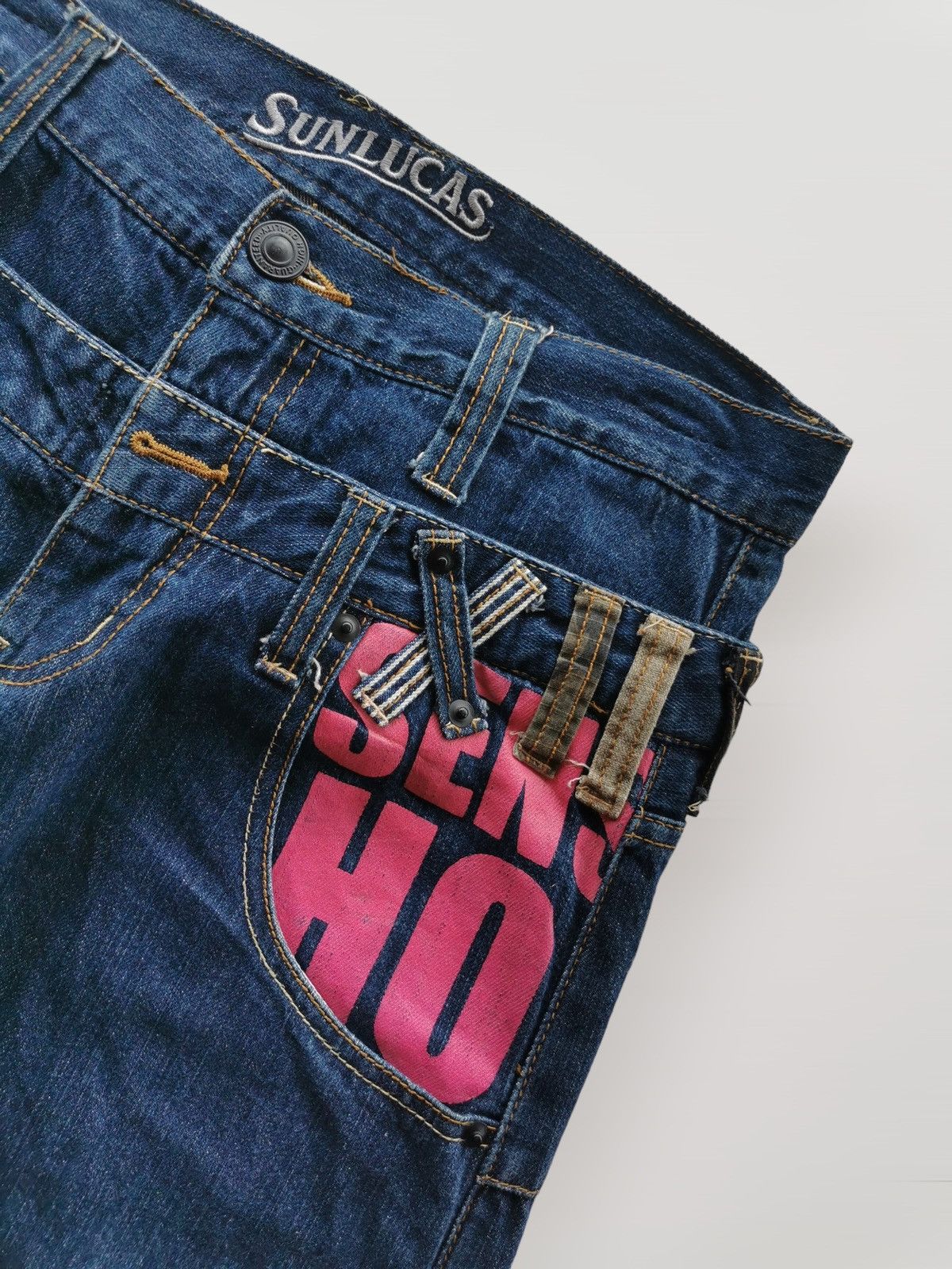 Hysteric Glamour Double waisted Sunlucas Denim Jeans Size US 31 - 10 Thumbnail