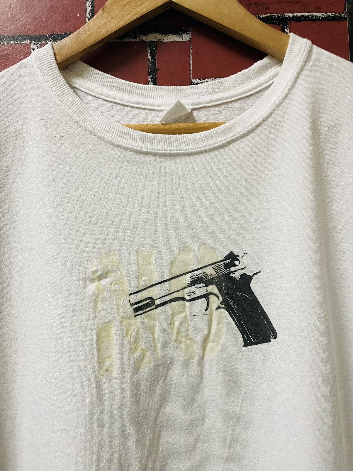 Vintage VTG NO MORE GUN SHIRTS Size US L / EU 52-54 / 3 - 3 Thumbnail