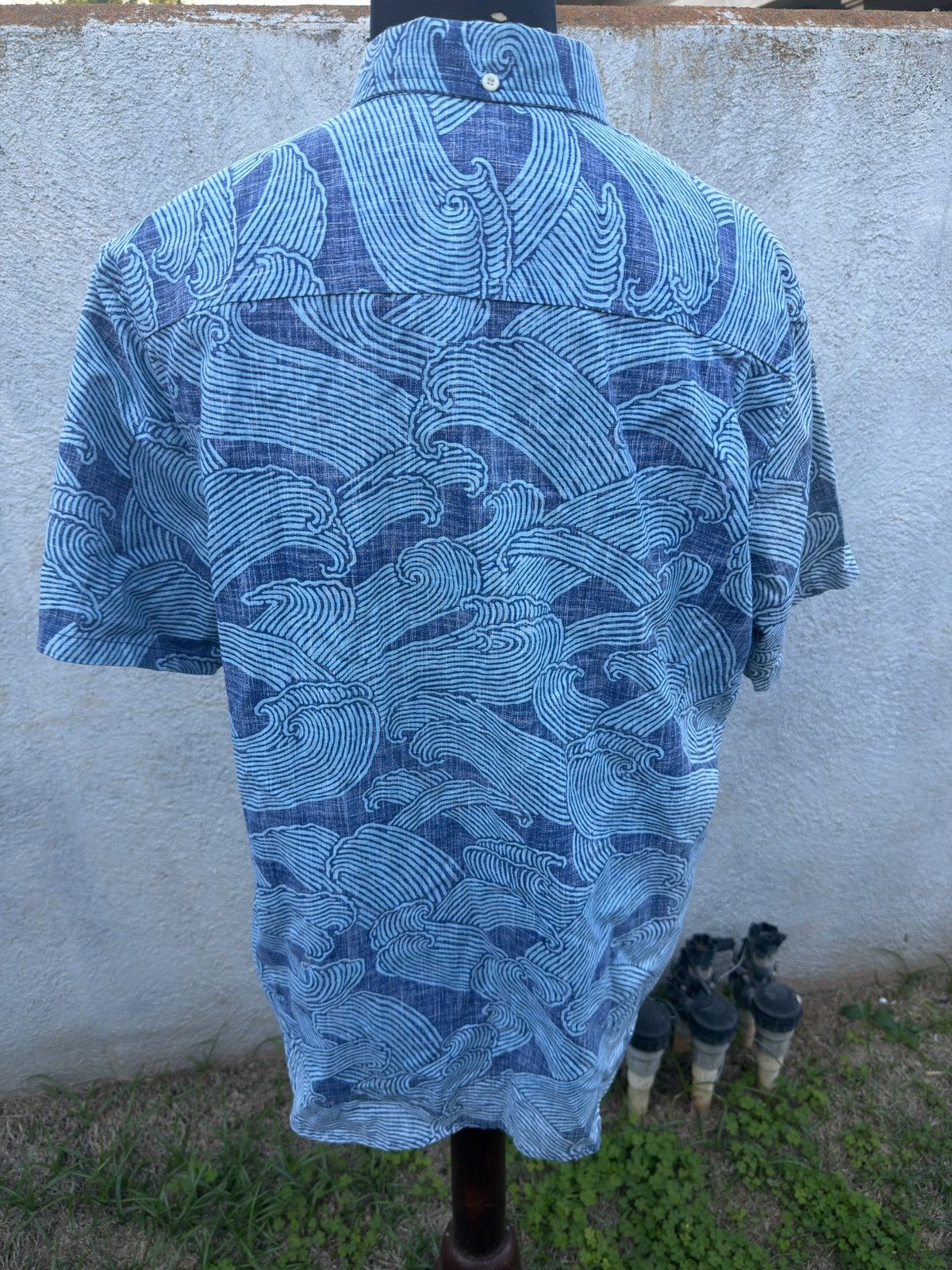 Reyn Spooner PreOwned Reyn Spooner Tailored Hawaiian Print Blue Men's XL Size US XL / EU 56 / 4 - 2 Thumbnail