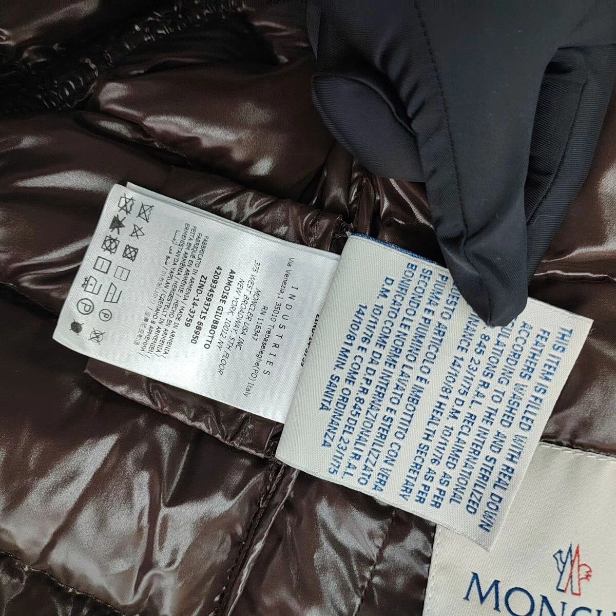 Moncler Moncler down jacket 0 brown Size XS / US 0-2 / IT 36-38 - 7 Thumbnail