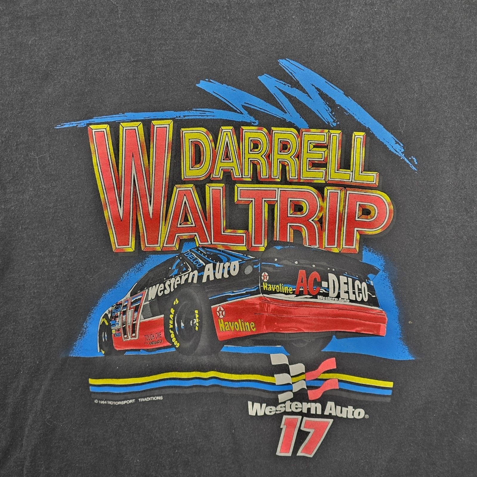 Hanes Vintage Darrell Waltrip Shirt Mens XXL 17 NASCAR 90s 1994 Size US XXL / EU 58 / 5 - 2 Thumbnail