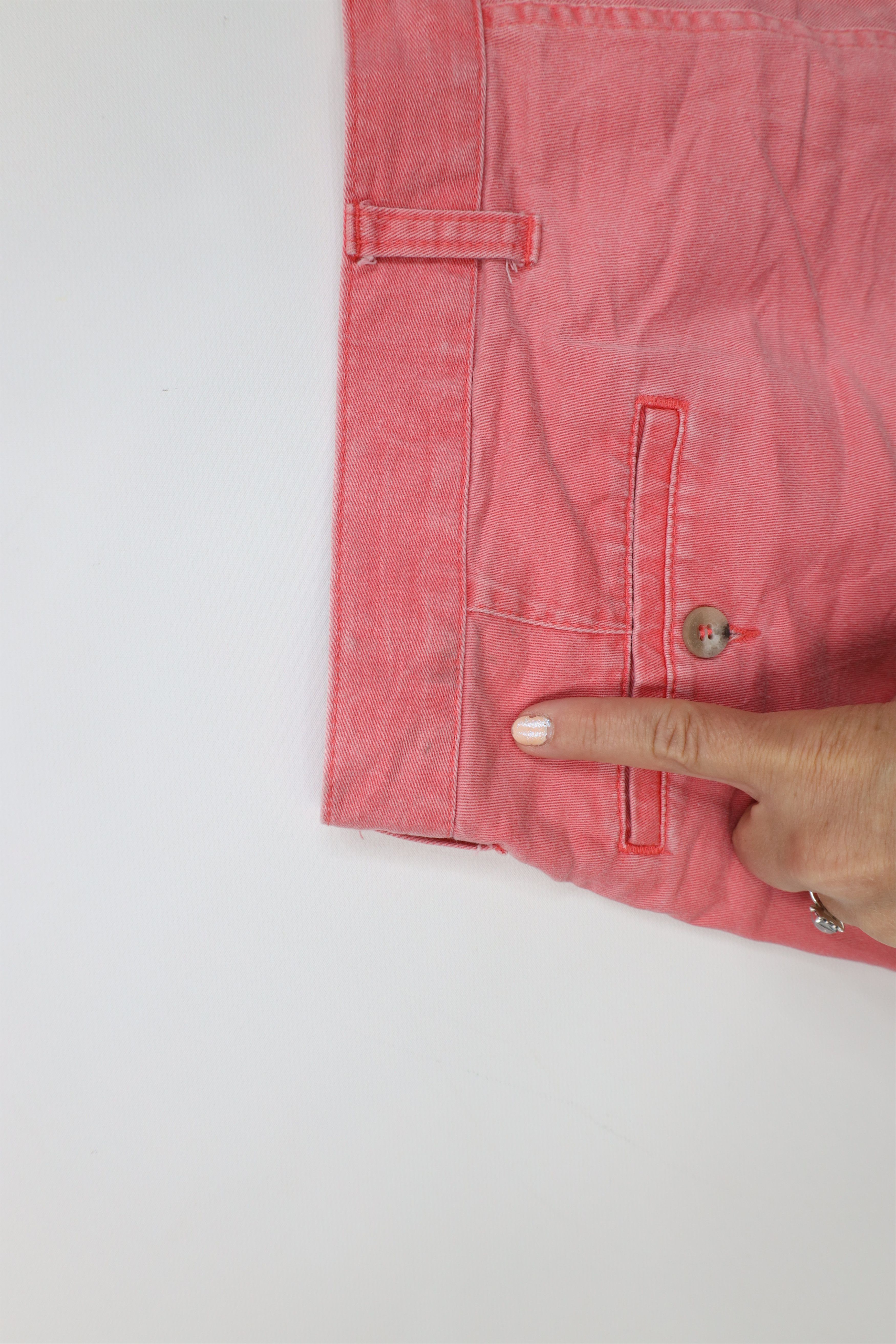 Eddie Bauer Vintage 90s Eddie Bauer Pleated Above Knee Chino Shorts Pink Size US 38 / EU 54 - 13 Thumbnail