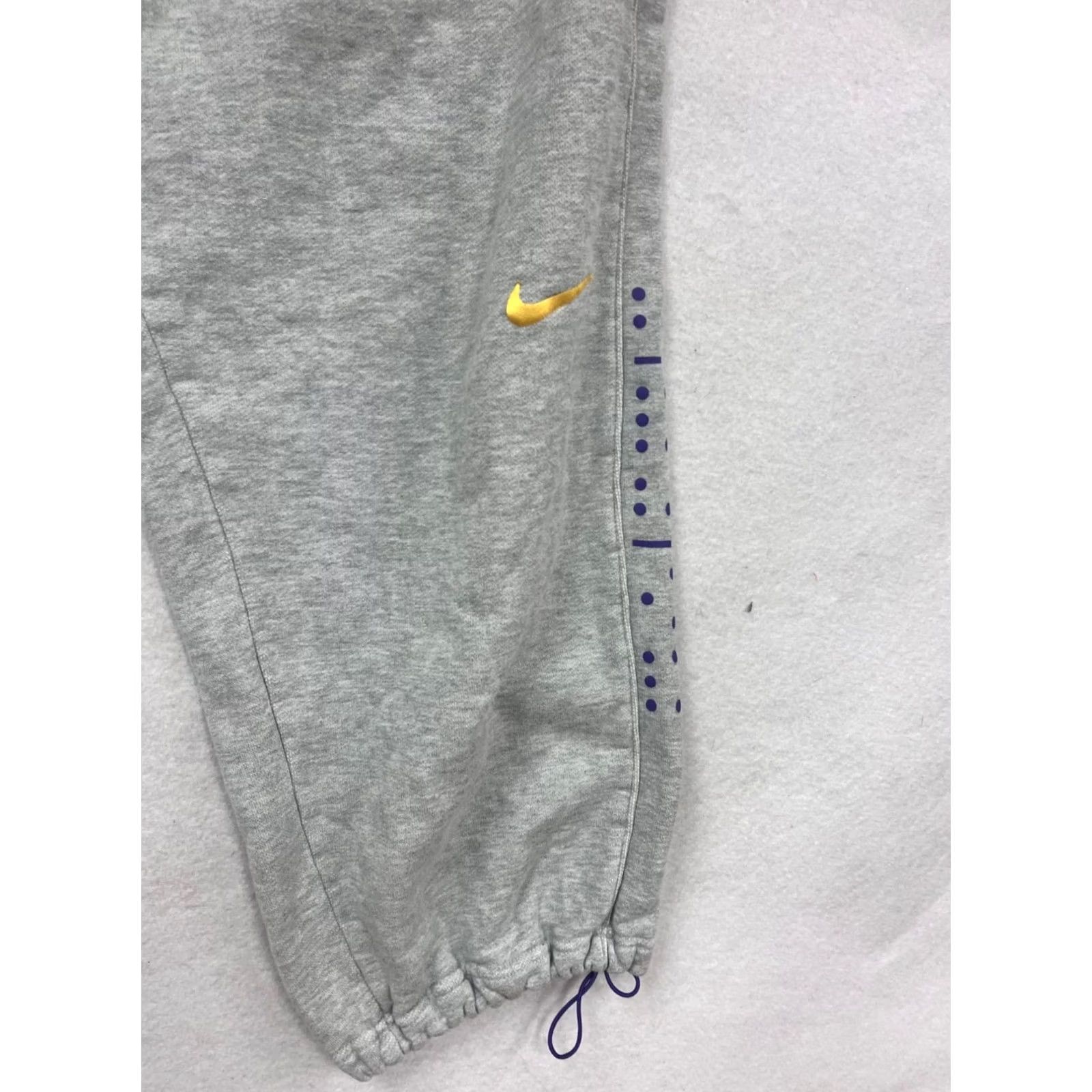 Nike Nike Gray Sweatpants 3XL Mens Pants 100% Cotton Elastic Waist Cuffs Sweatpants Activewear Size US 39 - 7 Thumbnail