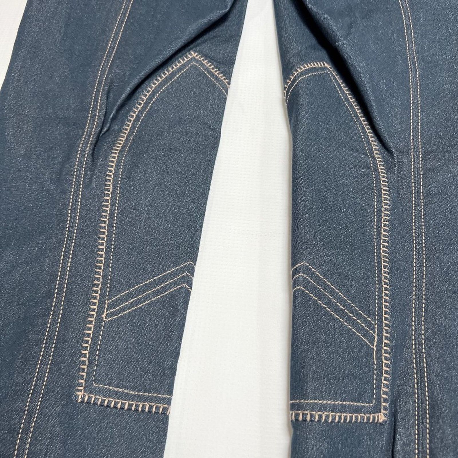 Other HorZe Royal Equus Denim Breeches Blue Suede Patch Size S Size 30" / US 8 / IT 44 - 13 Thumbnail