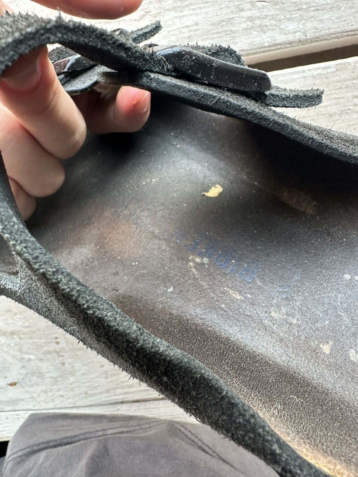Birkenstock 🚨Vintage Birkenstock 46 black Luxe Sandals rare slides Size US 13 / EU 46 - 7 Thumbnail