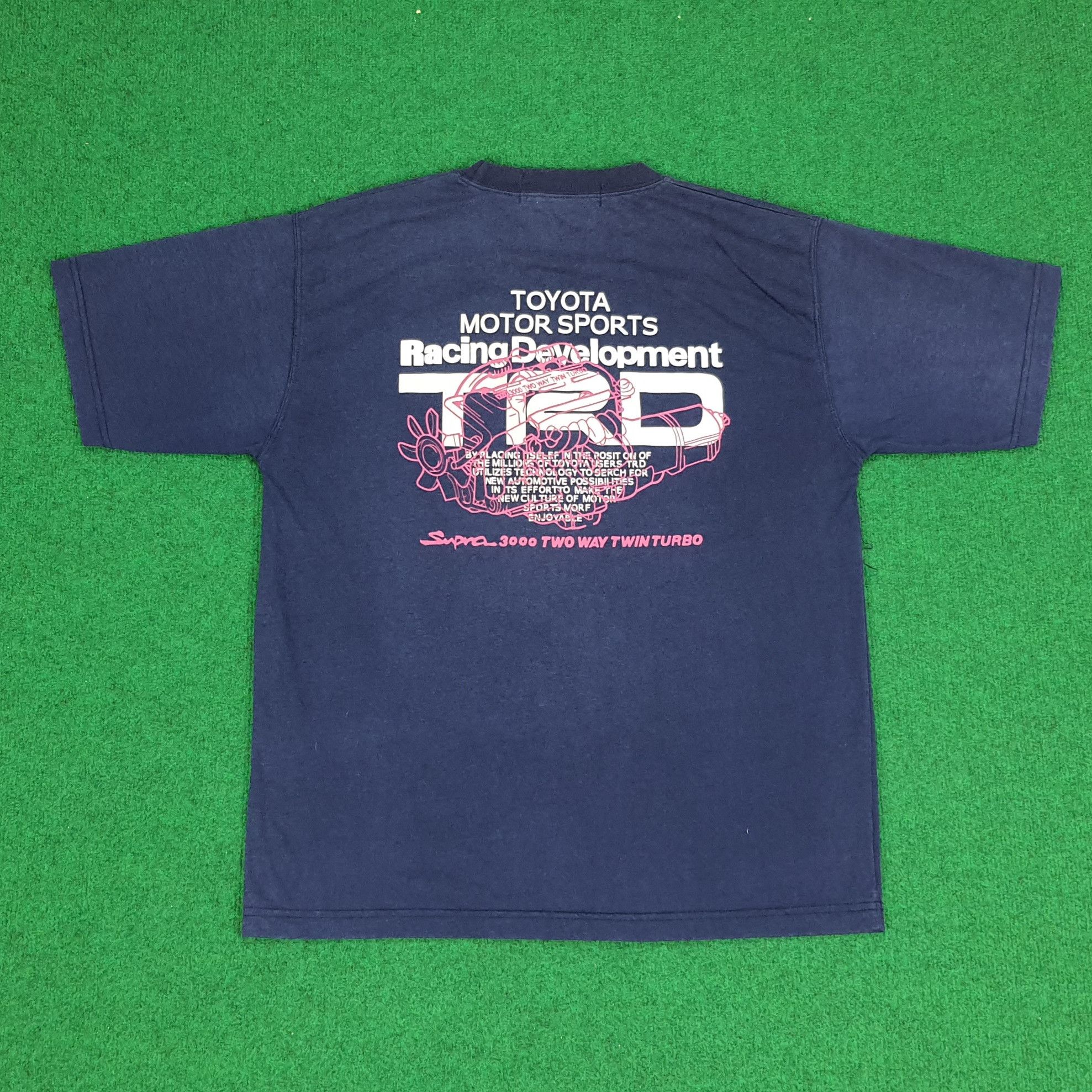 Japanese Brand × Vintage Vintage TRD Toyota Motorsports Racing Team Tshirt Size US M / EU 48-50 / 2 - 1 Thumbnail