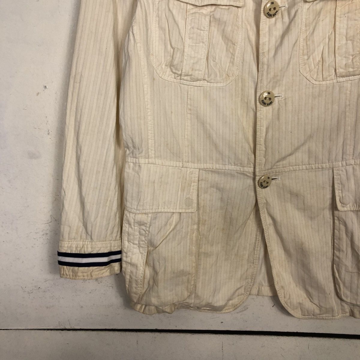 Issey Miyake 💥VINTAGE HICKORY CHORE JACKET STRIPED SABI SABI Size US S / EU 44-46 / 1 - 6 Thumbnail