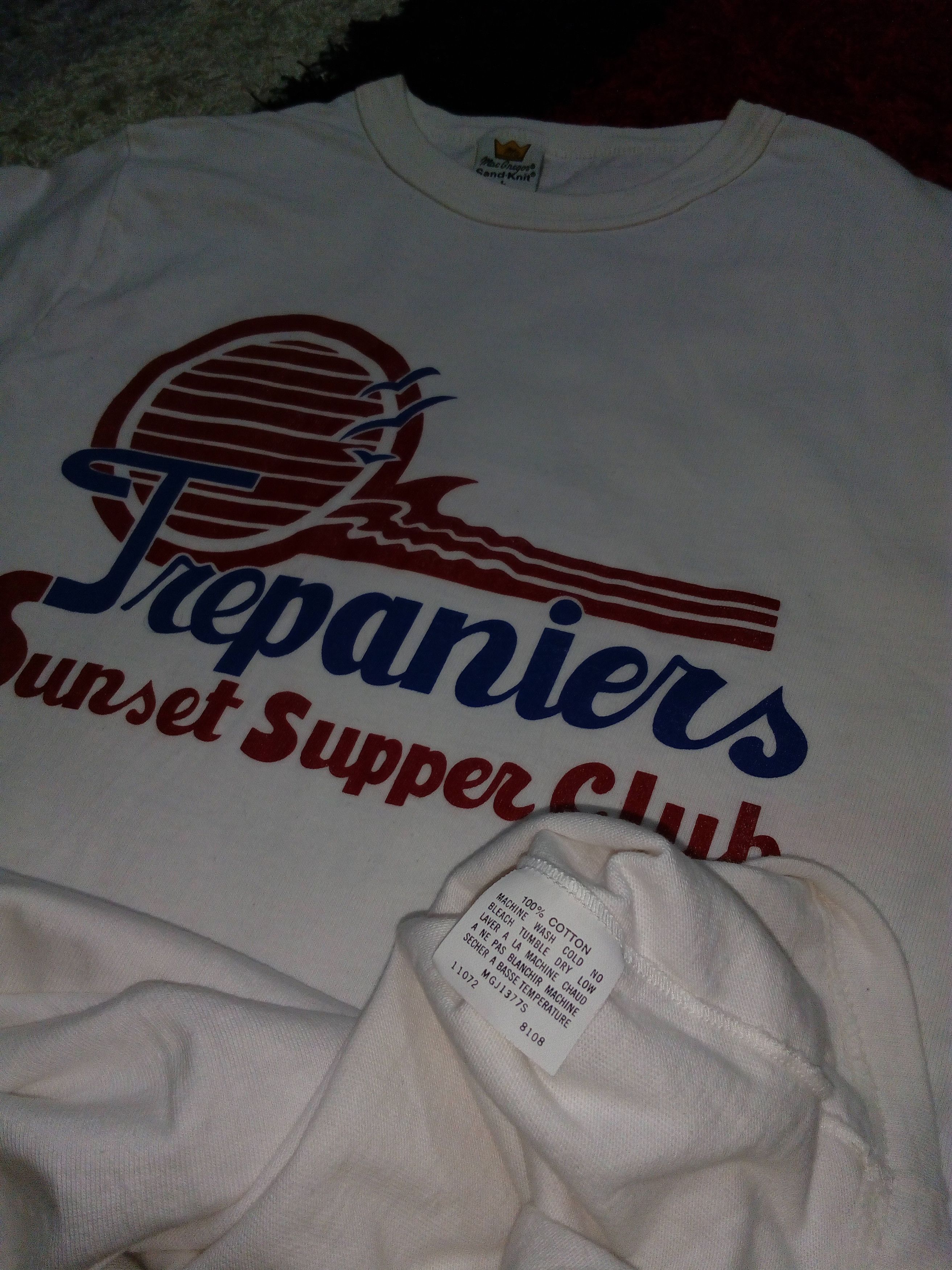 Vintage Vintage 80s Trepaniers Sunset Supper Club T-Shirt Crewneck Size US M / EU 48-50 / 2 - 5 Thumbnail