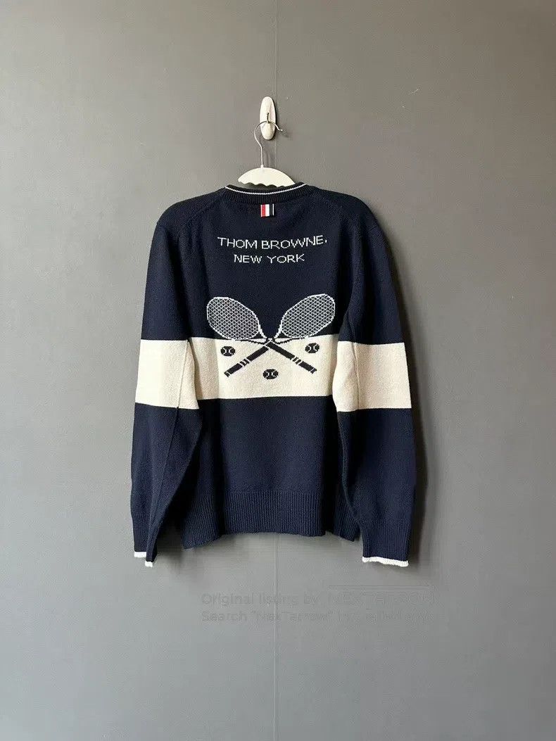 Thom Browne Thom Browne Cashmere Piqué Sweater Size US XL / EU 56 / 4 - 2 Thumbnail