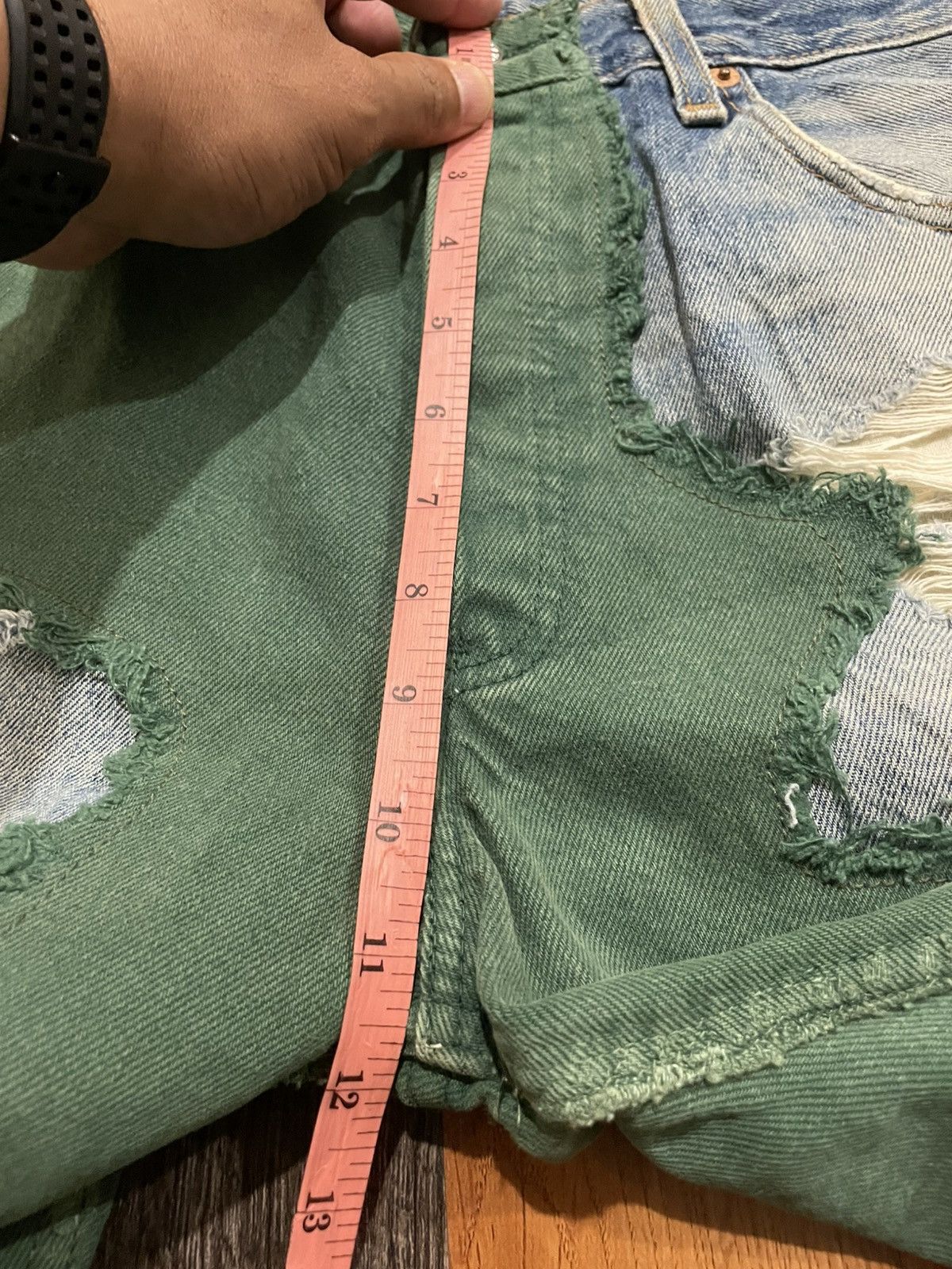 Levi's Vintage Clothing Vintage 501 Levis Made in Usa Custom Handmade Sashiko Boro Size US 32 / EU 48 - 14 Thumbnail