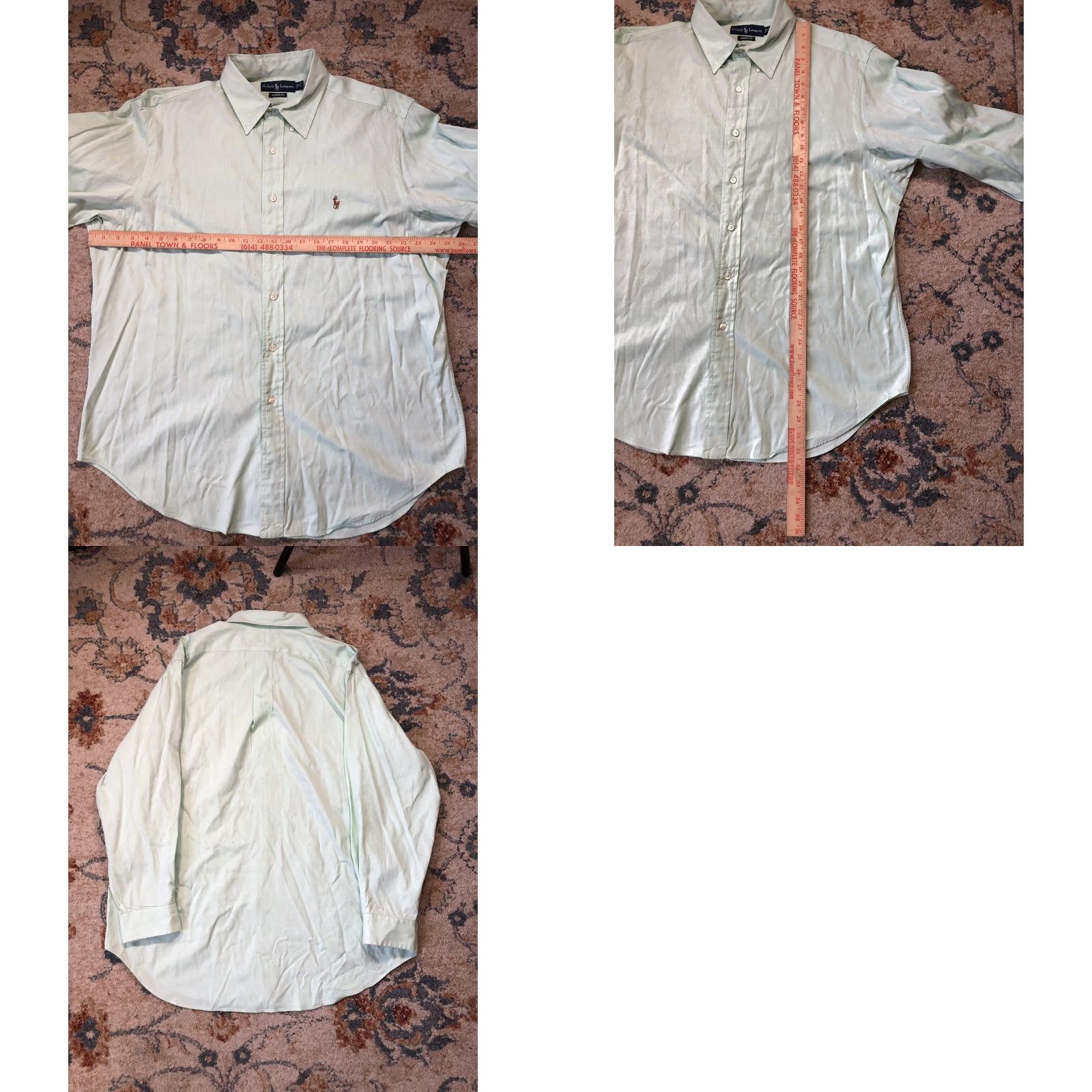 Ralph Lauren Ralph Lauren Shirt Mens Large Light Green Classic Fit Button Down Oxford Pony Shirt Size US L / EU 52-54 / 3 - 8 Thumbnail