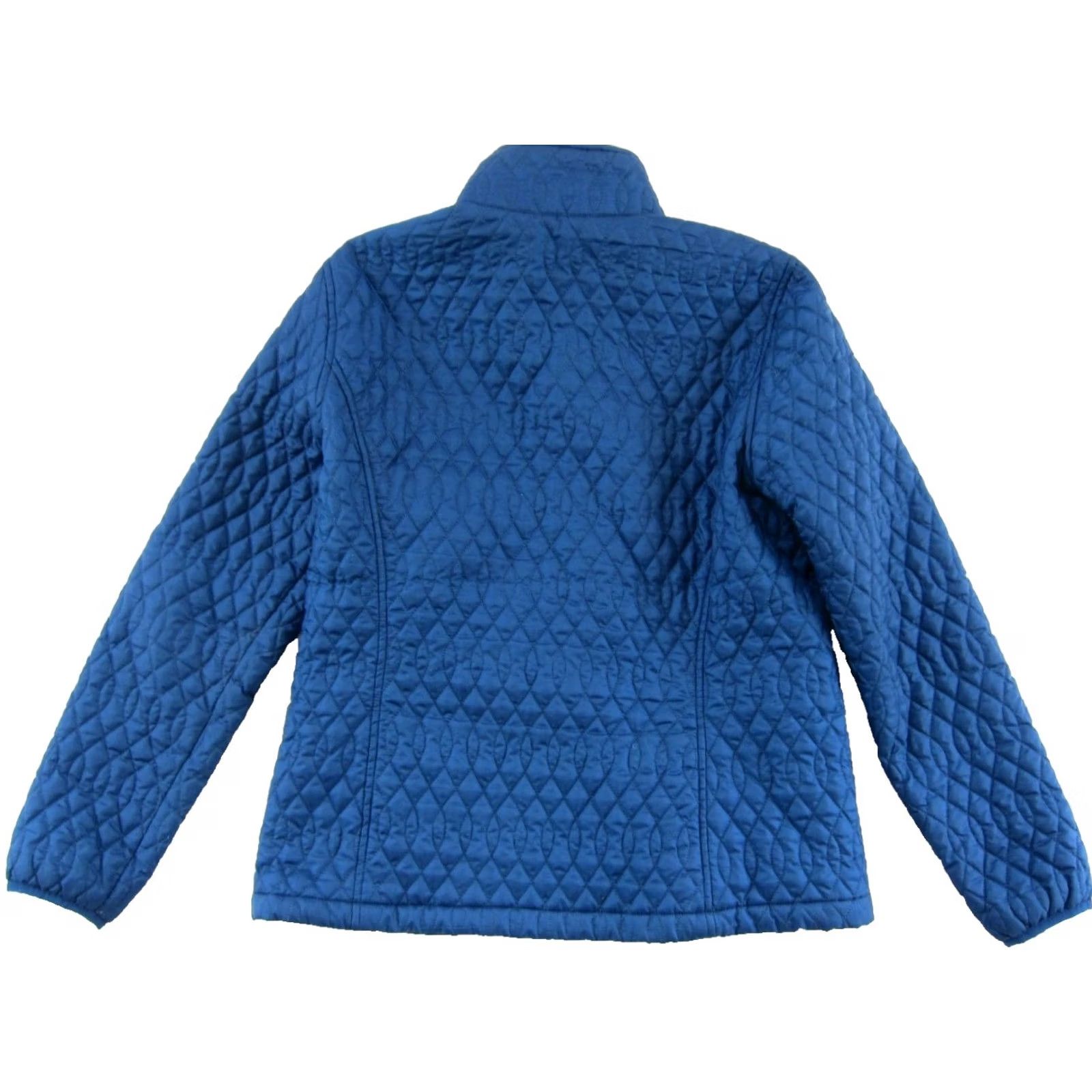 Lands' End Lands' End Blue Quilted Lightweight Full Zip Mock Neck Jacket Women M 10-12 Size M / US 6-8 / IT 42-44 - 2 Thumbnail