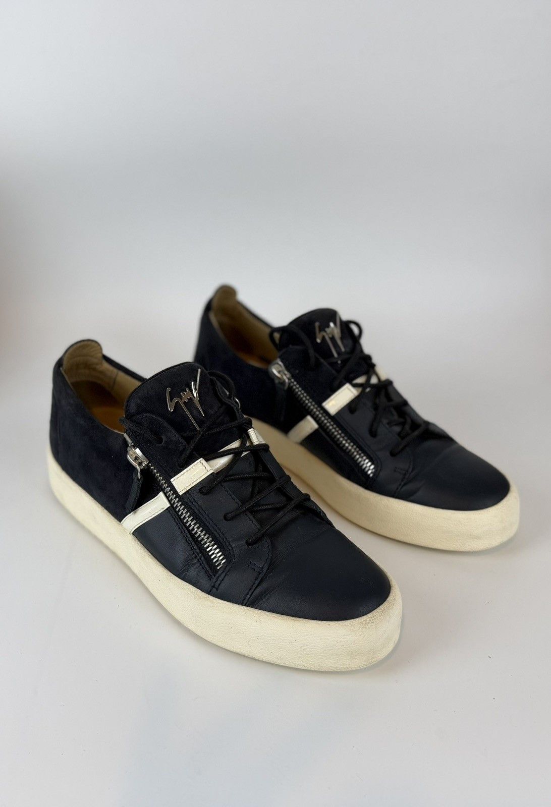 Giuseppe Zanotti Giuseppe Zanotti Men’s Low-Top Sneakers - blue Suede Size US 10 / EU 43 - 10 Thumbnail
