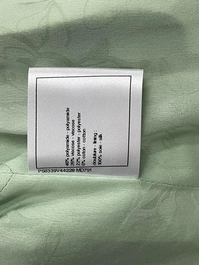 Other Chanel Green tweed silver rolled-edge four-pocket jacket Size S / US 4 / IT 40 - 7 Thumbnail