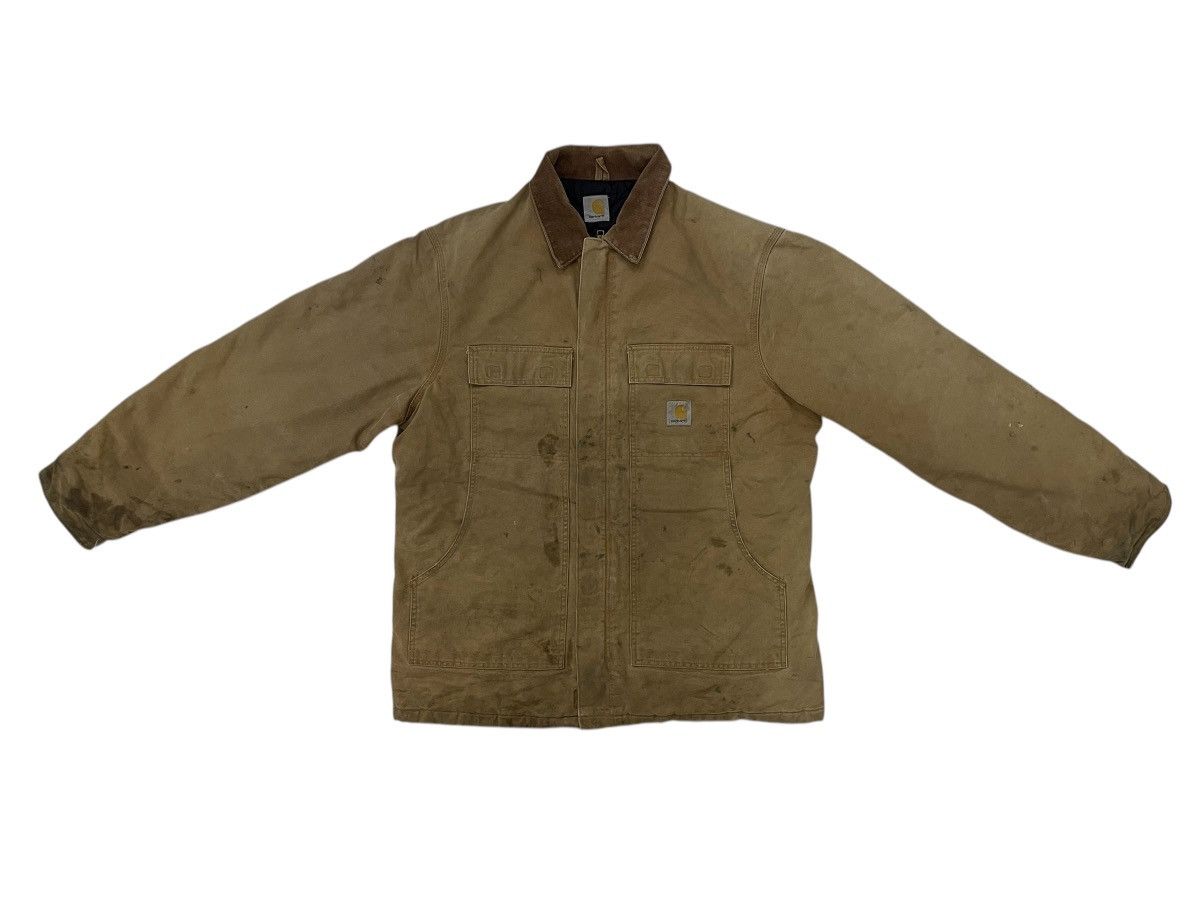 Carhartt × Carhartt Wip × Vintage Vintage 90s Carhartt dirty jacket Size US XL / EU 56 / 4 - 1 Thumbnail