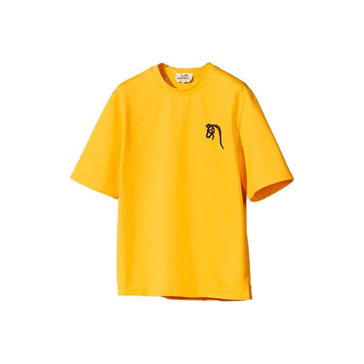 Hermes Hermes Horse Logo Patch T-Shirt Size M Size US M / EU 48-50 / 2 - 1 Thumbnail