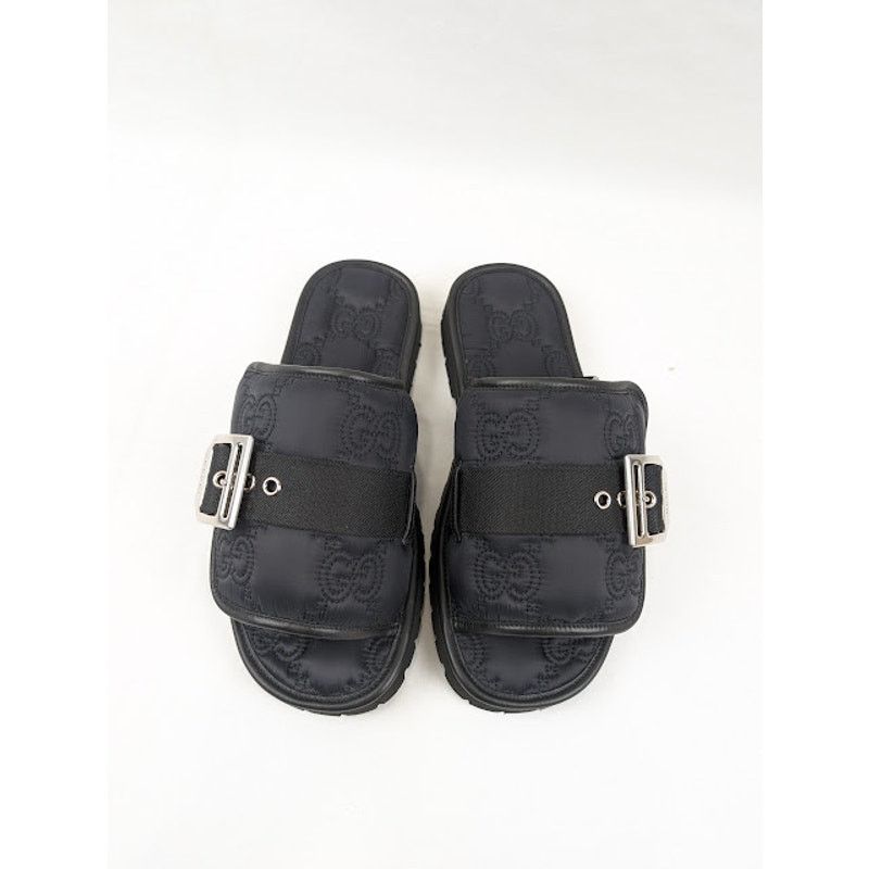 Gucci o1rshd1 Cubic Rubber Slides in Black Size US 8.5 / EU 41-42 - 15 Thumbnail