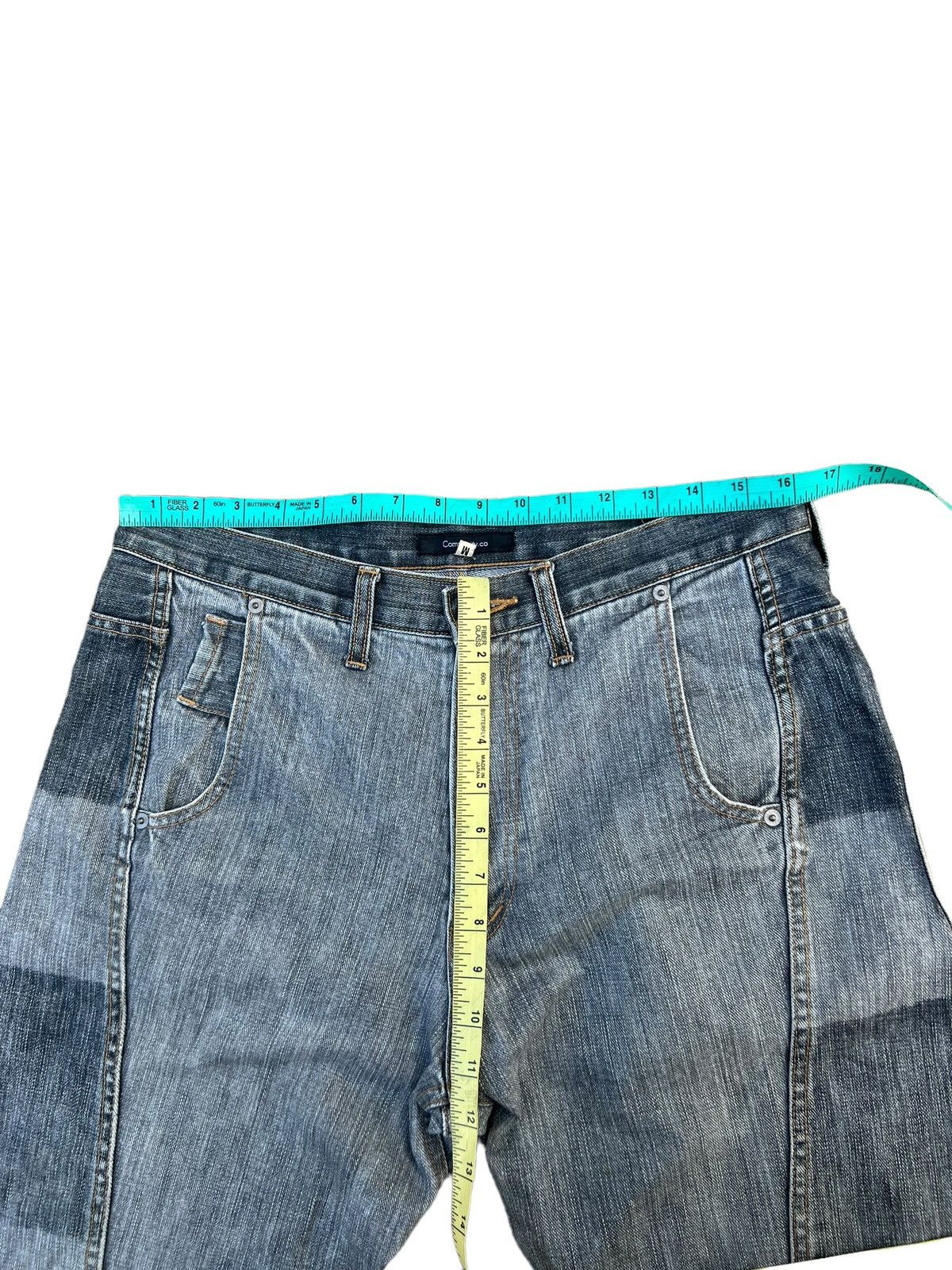 Vintage Japan Brand Community Border Striped Denim Jeans Size US 32 / EU 48 - 3 Thumbnail