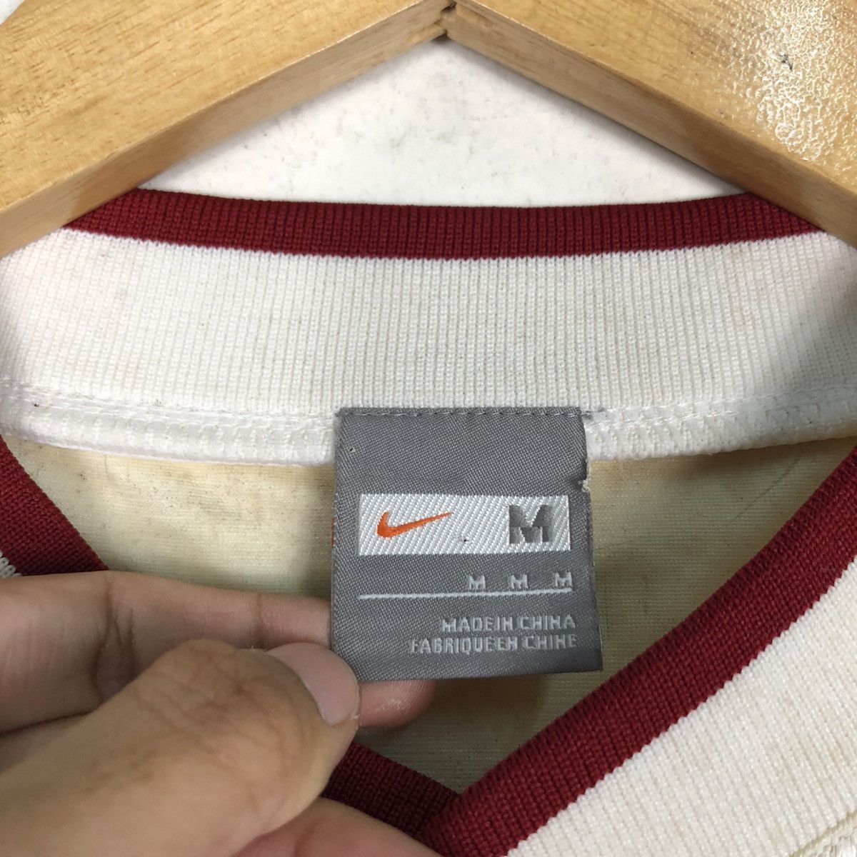 Nike × Vintage Vintage Nike PVC material Rare Shirt Medium Size US M / EU 48-50 / 2 - 12 Thumbnail