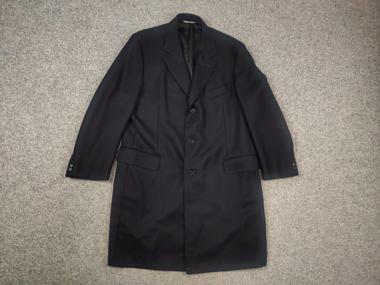 Canali Canali Italy Design 57110 Wool Classic Overcoat Mens Jacket Size US XL / EU 56 / 4 - 4 Thumbnail