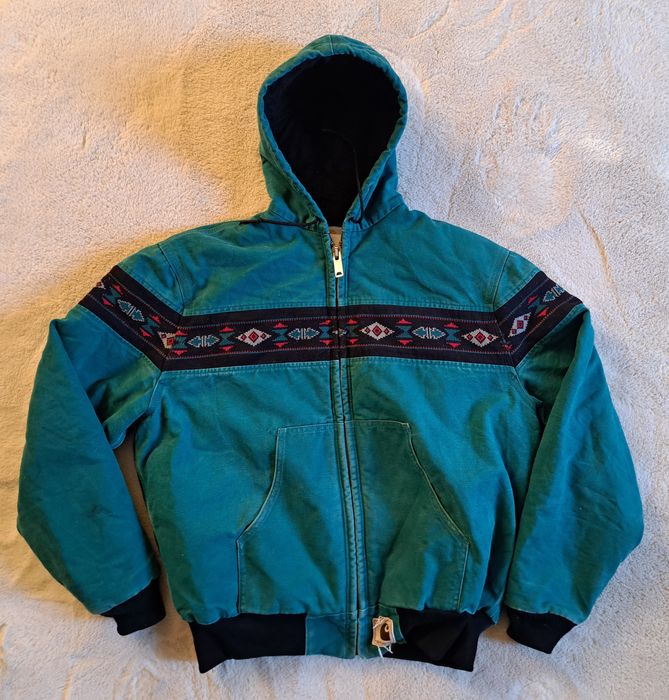 Vintage Vintage Carhartt Tribal Navajo Aztec Southwest Active Jacket ...