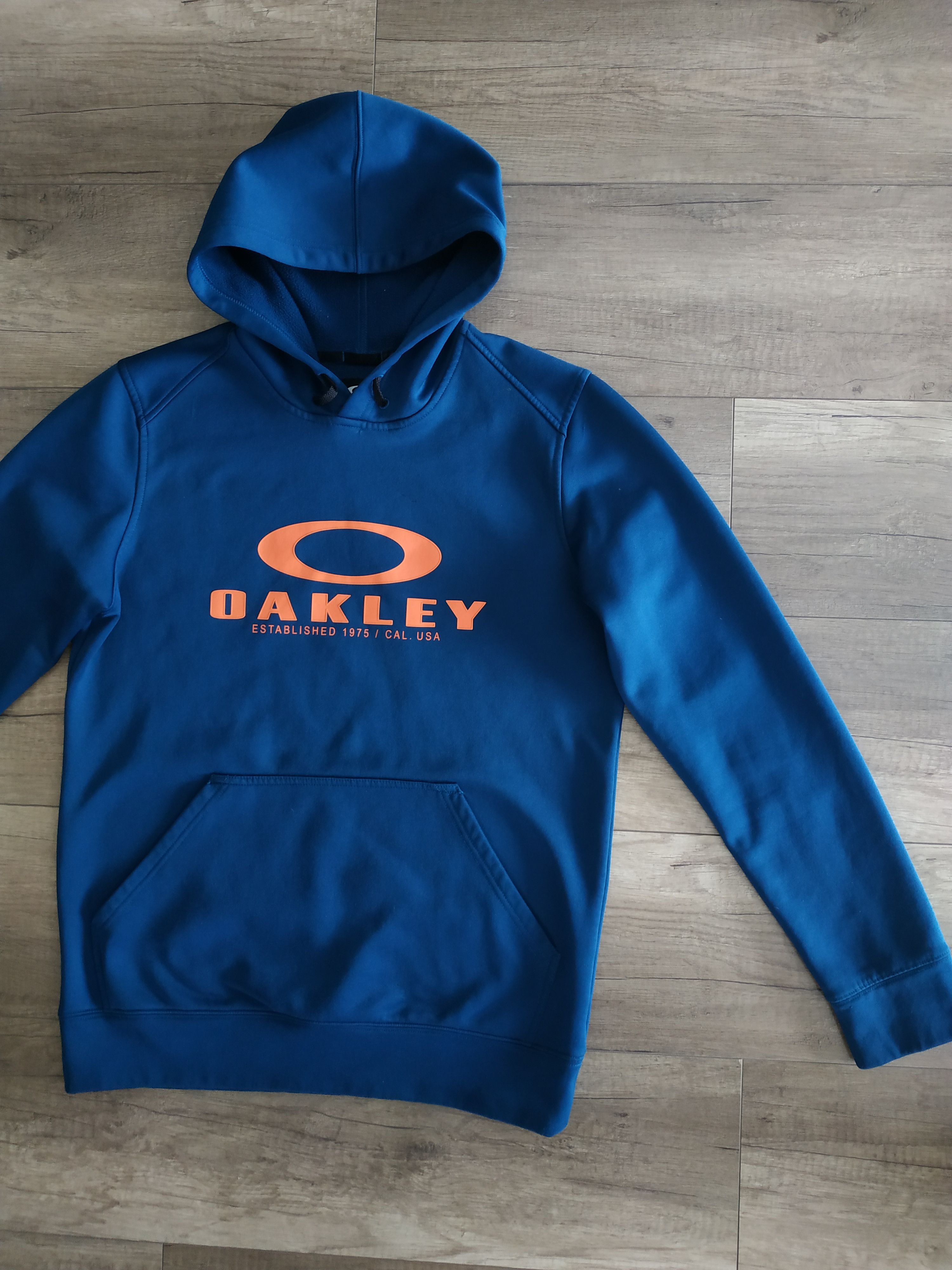Oakley OAKLEY Men's Big Logo Navy Hoodie Sweatshirt, s. SMALL Size US S / EU 44-46 / 1 - 2 Thumbnail