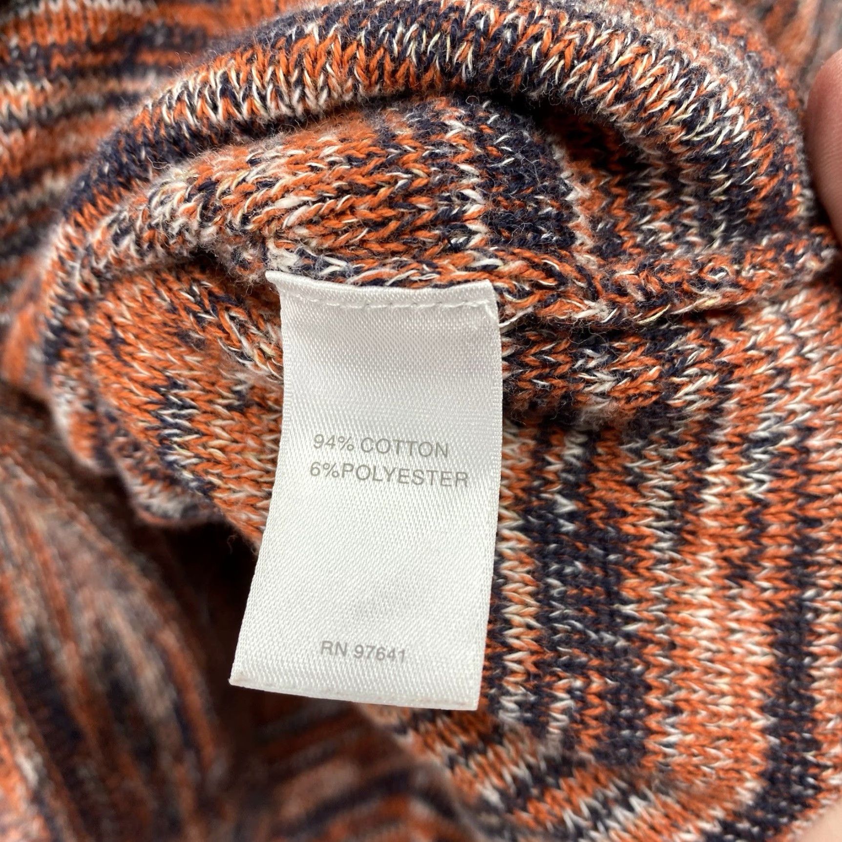 J. Jill J. Jill Sweater Womens XL Petite Multicolor Striped Knit V-Neck 3/4 Sleeve Pullover Collarless Hand Wash Fall Spring Womens Size XL / US 12-14 / IT 48-50 - 4 Thumbnail