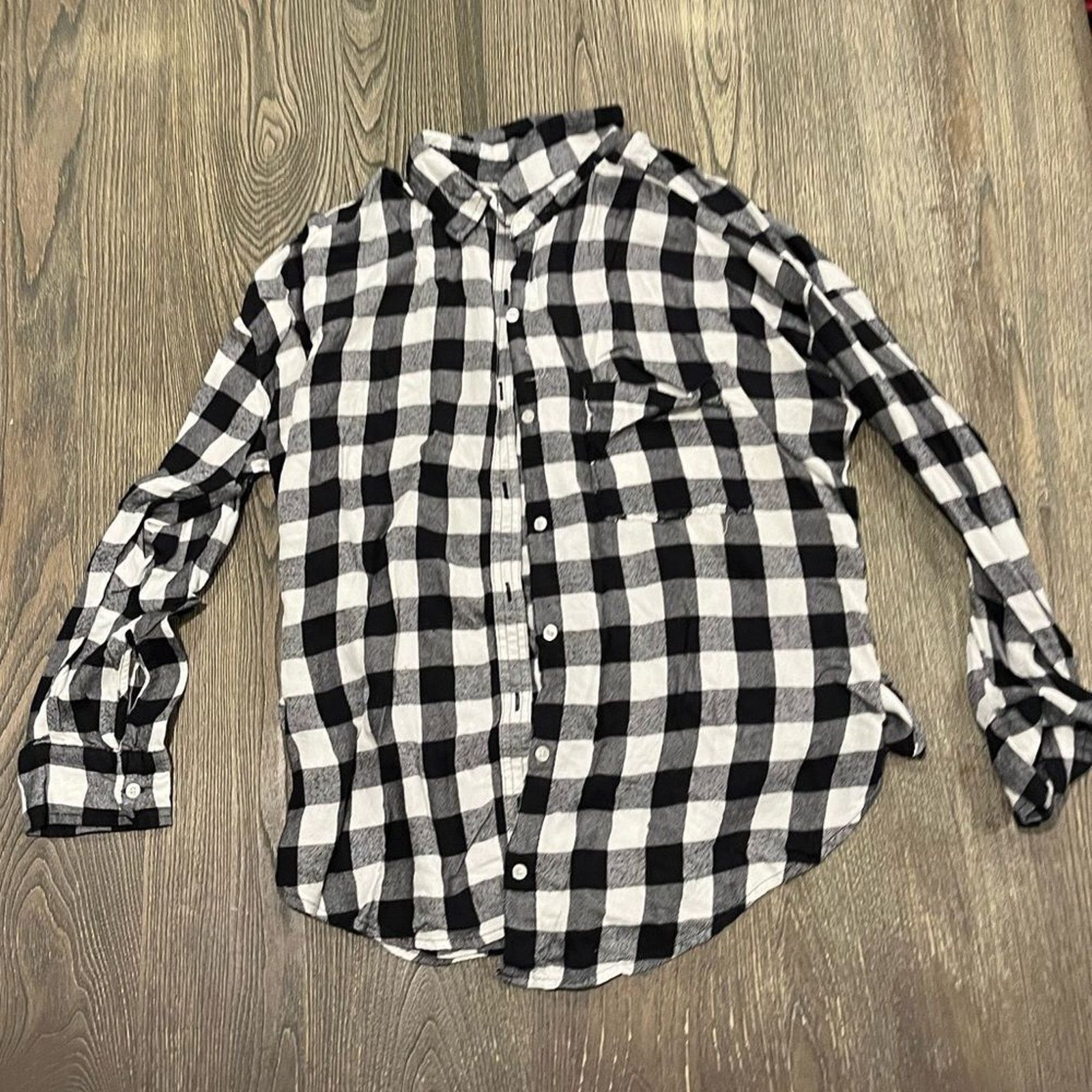 Hollister Hollister Plaid Striped Button-Down Shirt Long Sleeve Size L Size L / US 10 / IT 46 - 1 Thumbnail