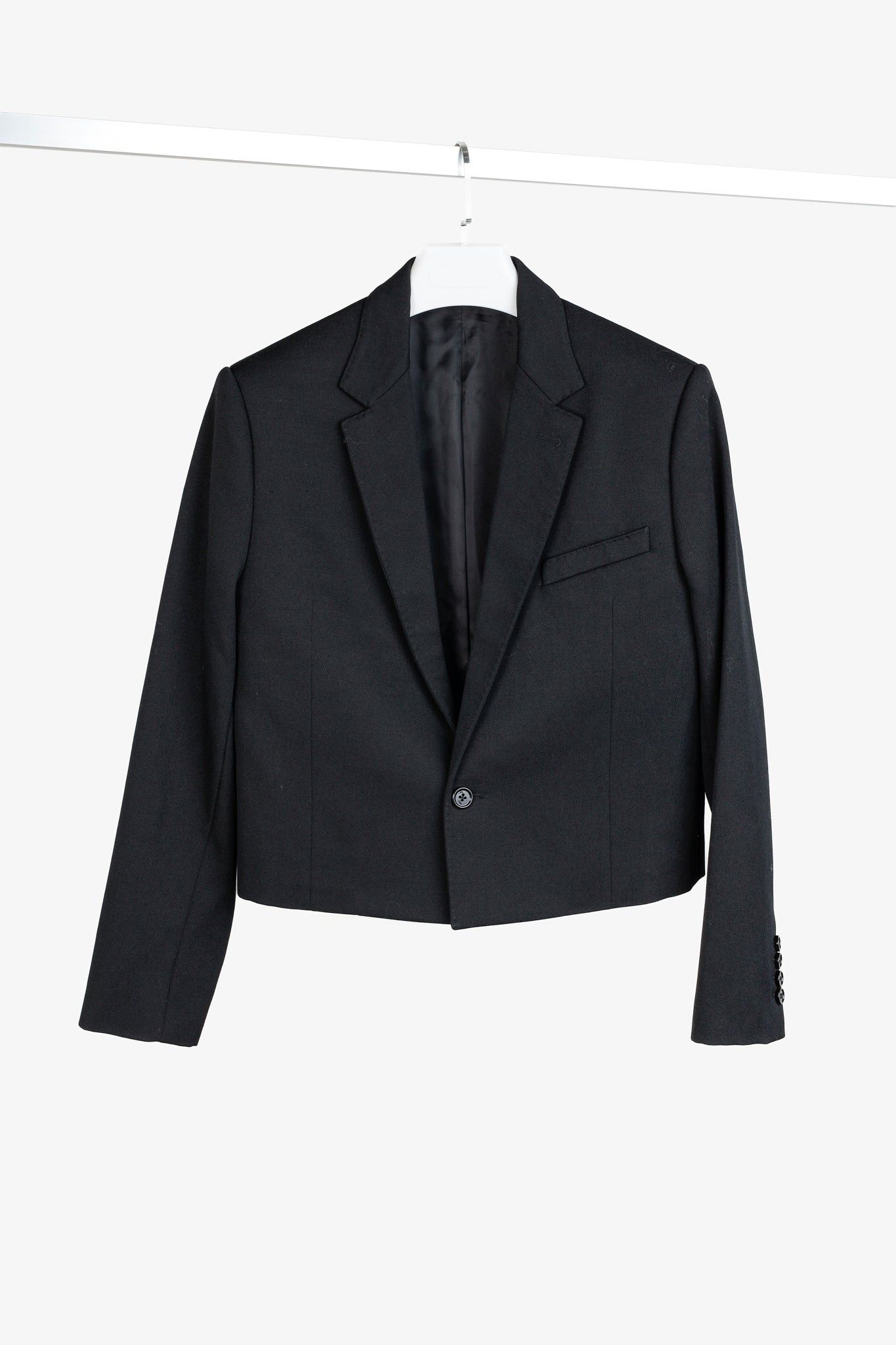 Celine Celine Rectangle Spencer Diagonal Wool Cropped Jacket Size M / US 6-8 / IT 42-44 - 1 Thumbnail