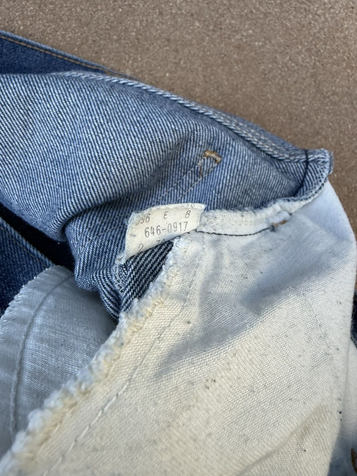Levi's Vtg 70’s Levi’s 646 Orange Tab Bellbottom Flare Jeans 35x29 Size US 35 - 6 Thumbnail