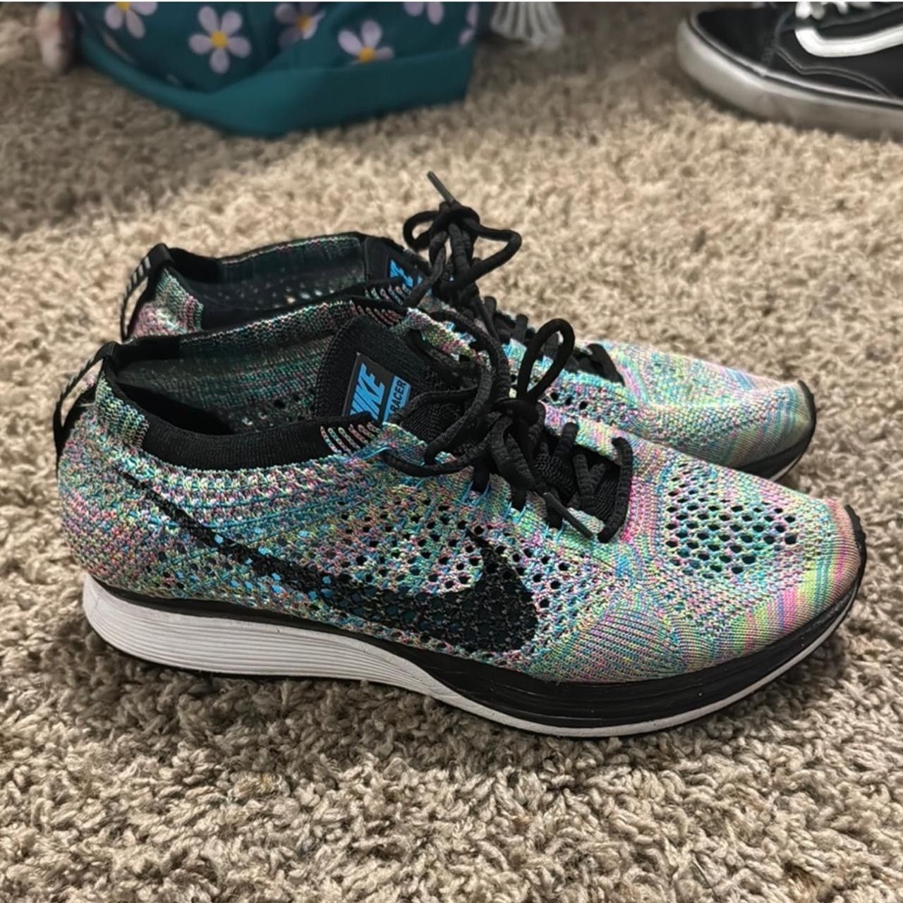 Nike Nike Flyknit Racer Multicolor Running Sneakers Size US 7 / IT 37 - 1 Thumbnail