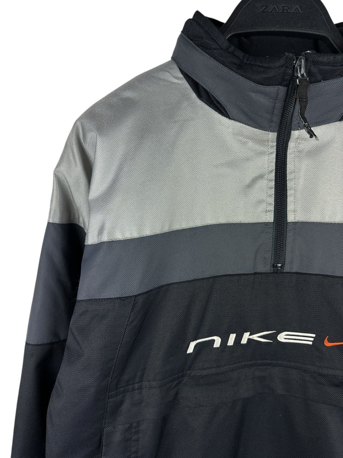 Nike Vintage Y2K Nike Big Logo Anorak Women’s Jacket Hooded Size S / US 4 / IT 40 - 2 Thumbnail
