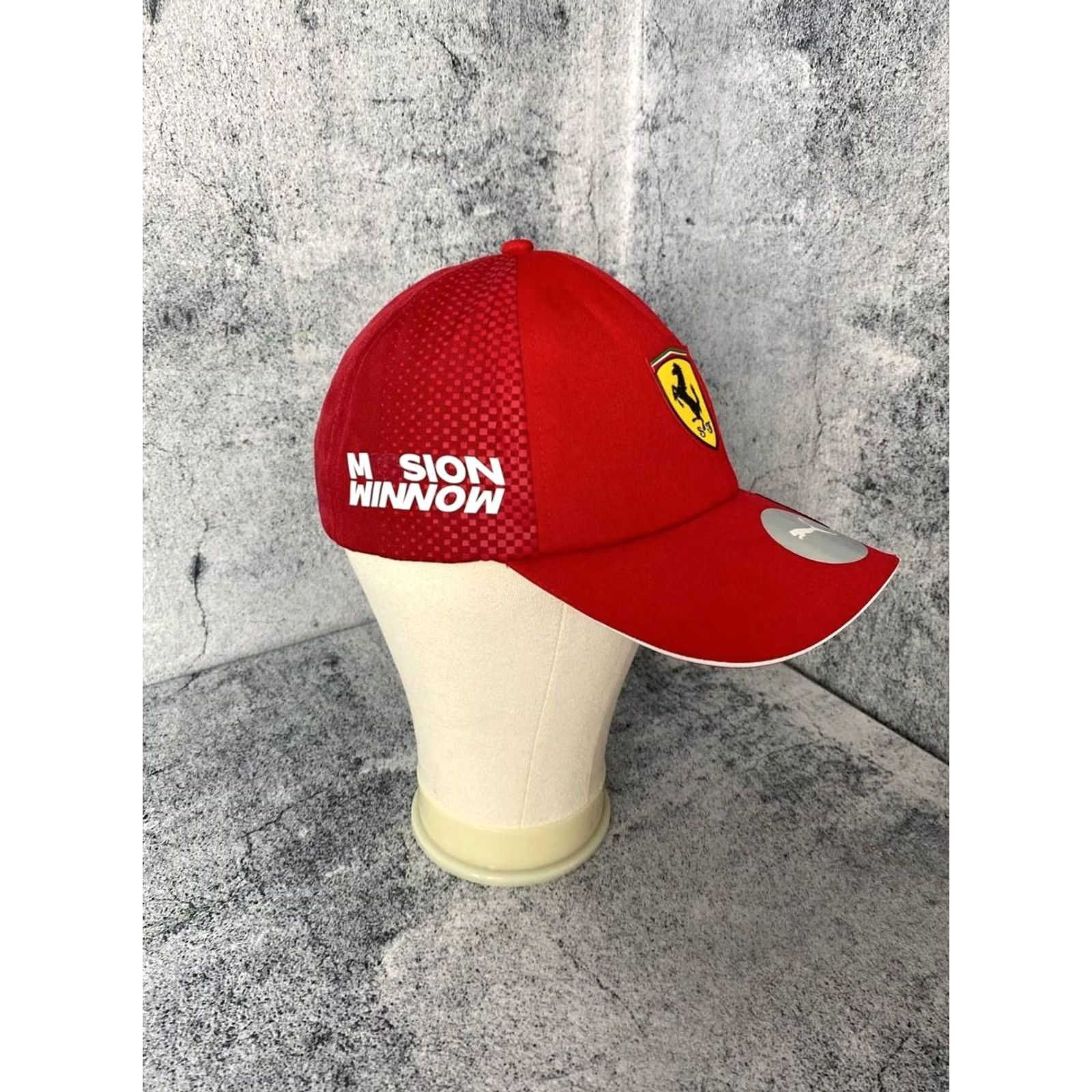 Puma Puma Mens Scuderia Ferrari F1 Red Panel Baseball Hat Sports Cap Size ONE SIZE - 3 Thumbnail